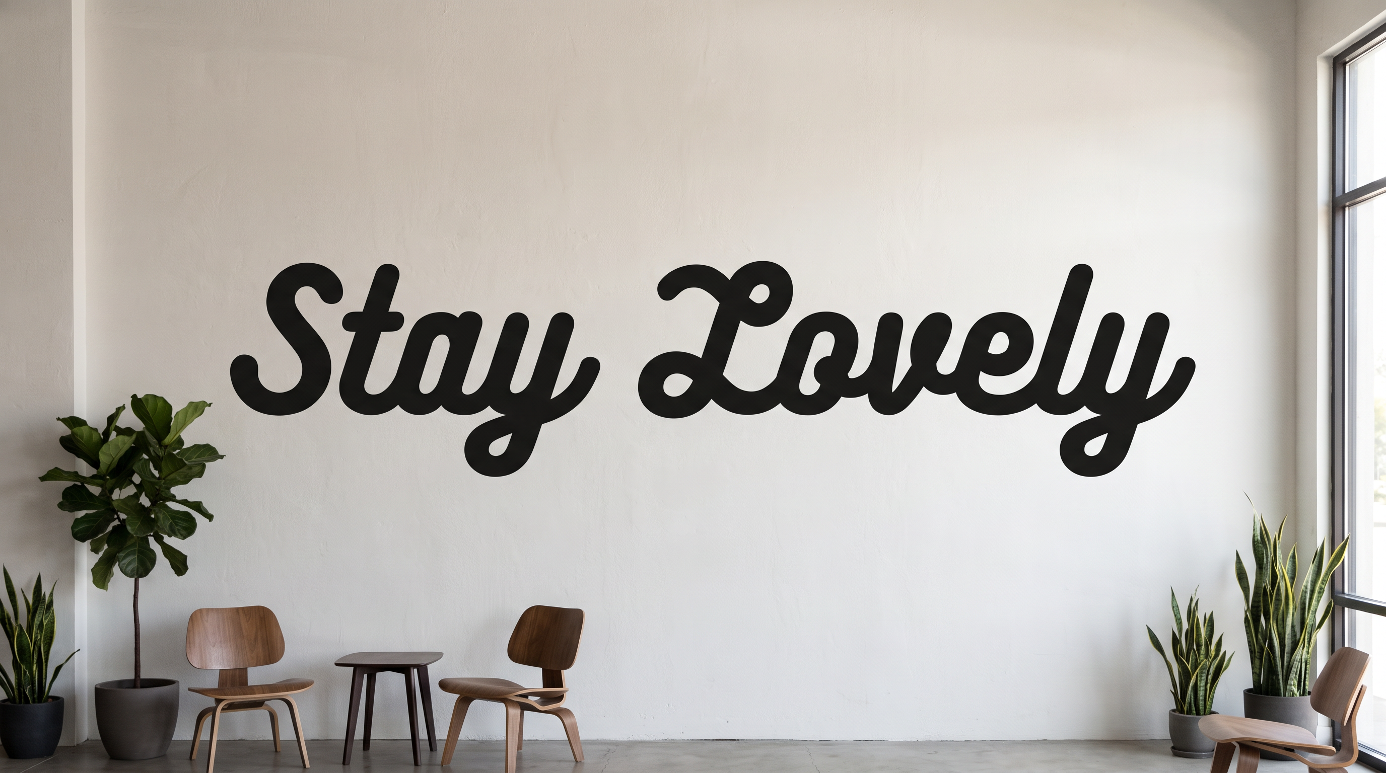 Cursive Logo Font for Mural