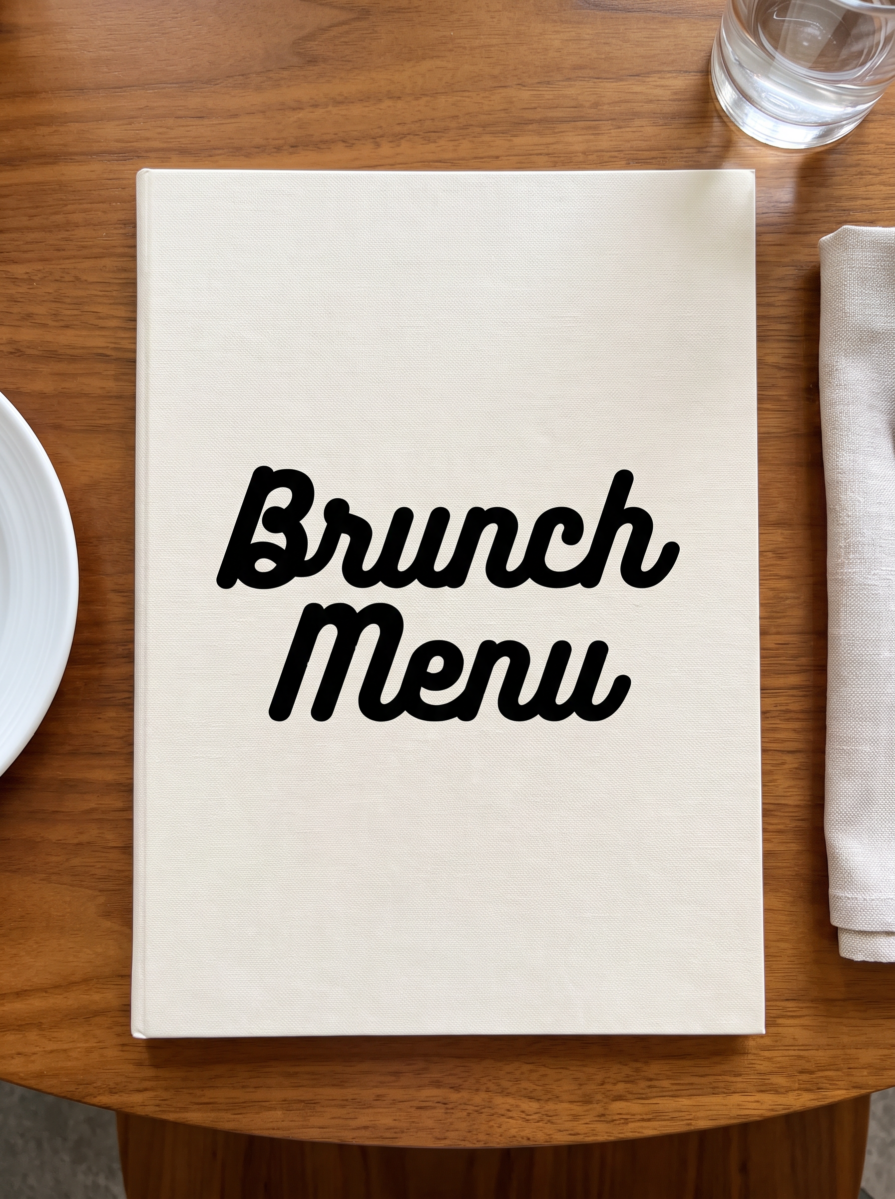 Cursive Logo Font for Menu Cover