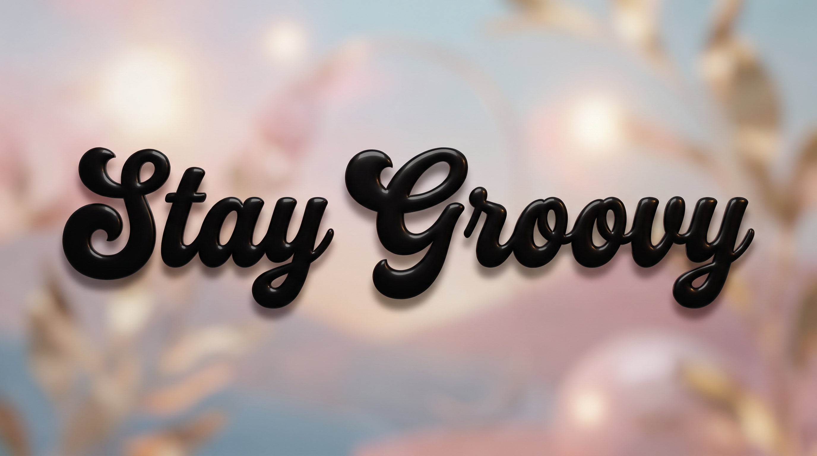 Fancy Cursive Font Bubble Letters for Title