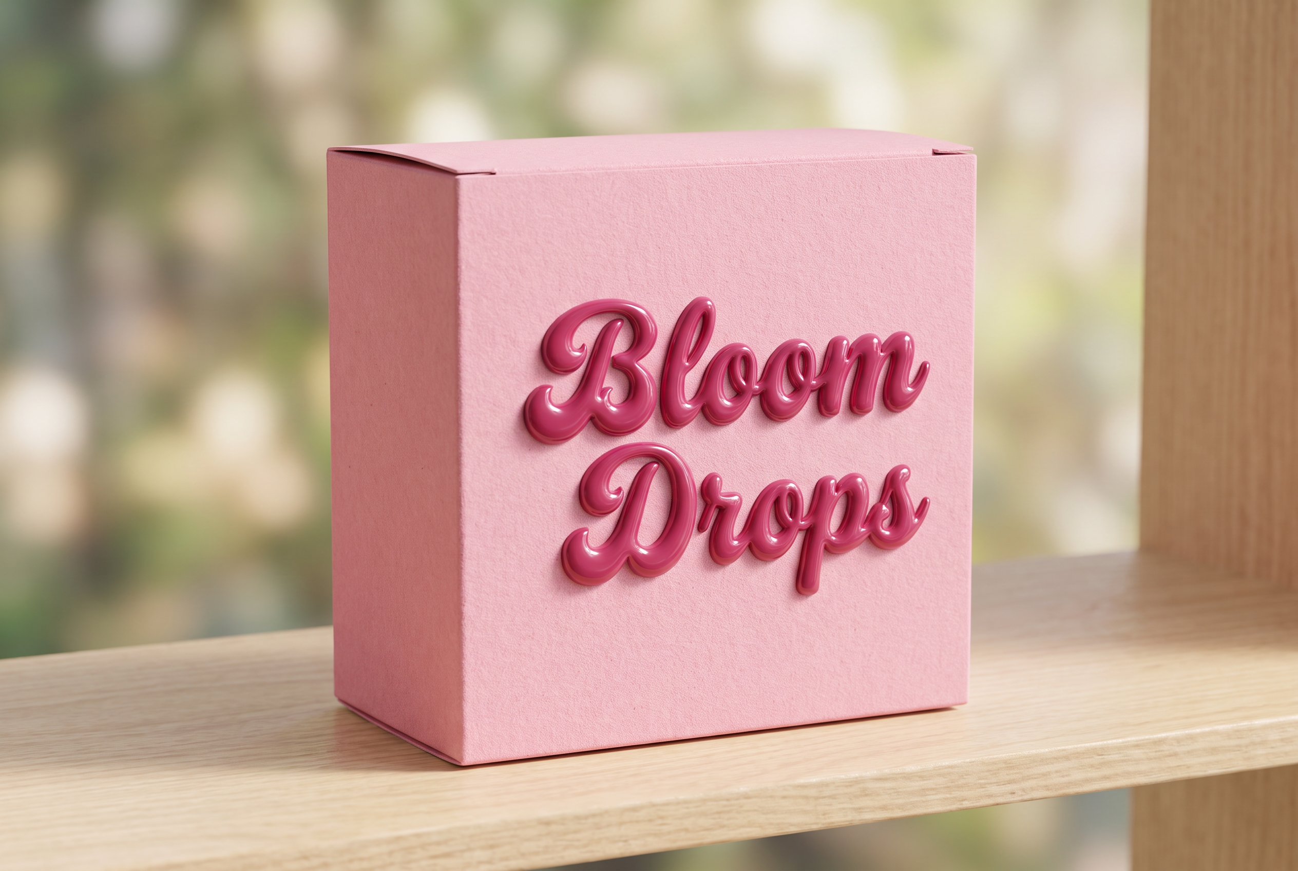 Fancy Cursive Font Bubble Letters for Packaging