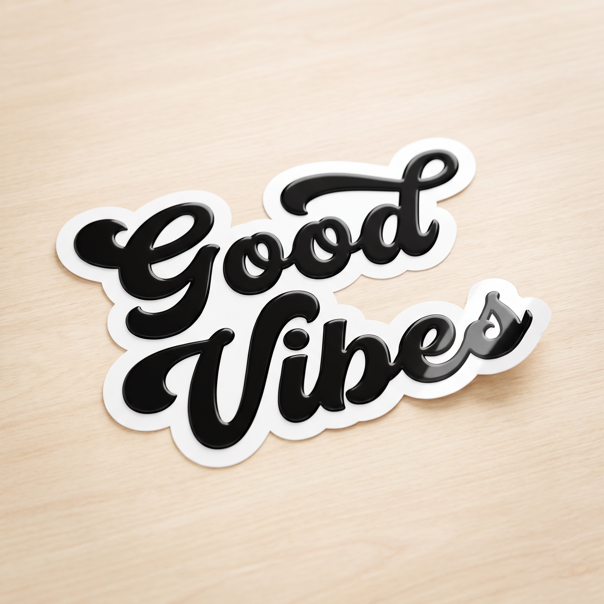 Fancy Cursive Font Bubble Letters for Sticker