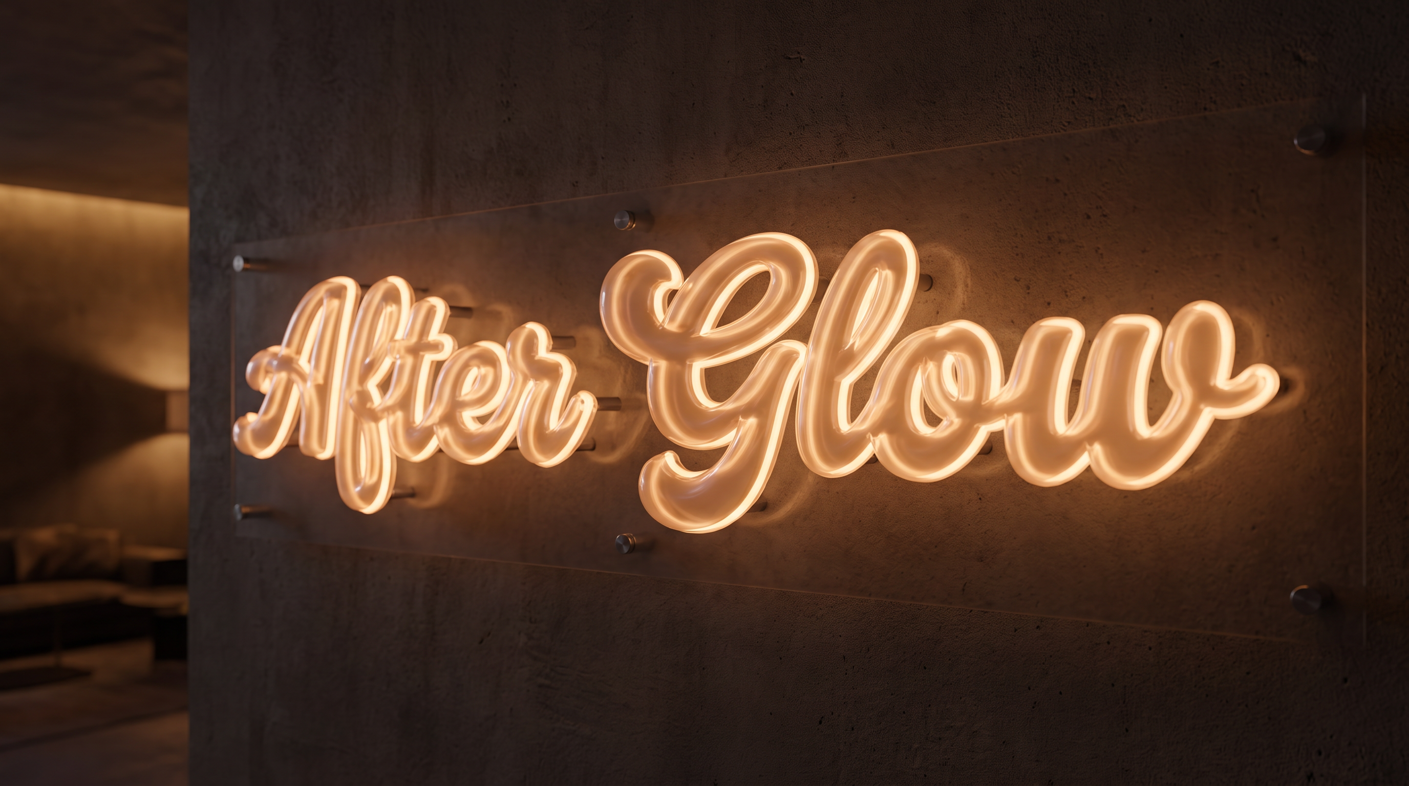 Fancy Cursive Font Bubble Letters for Neon_Sign