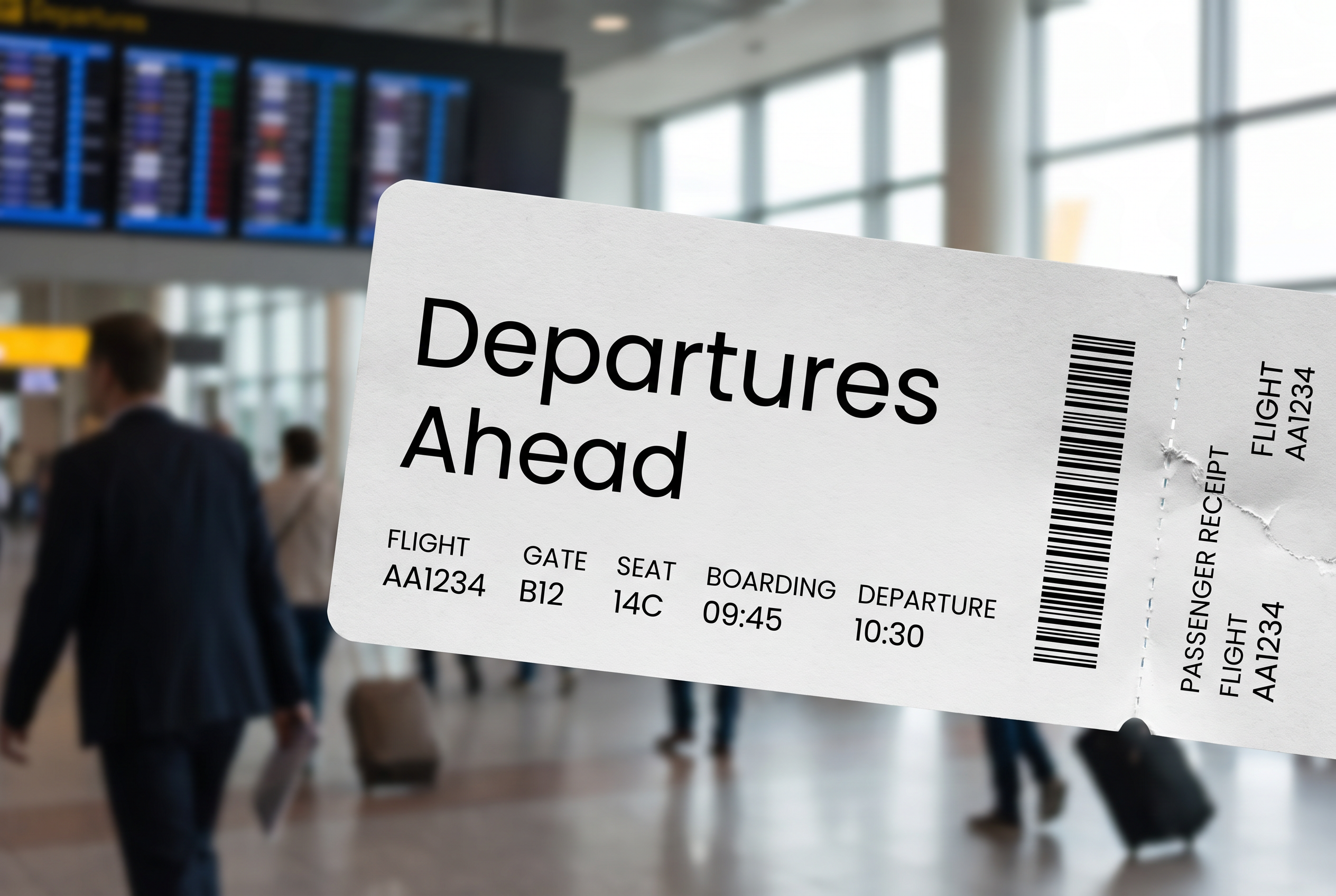 Poppins Font for Boarding Pass
