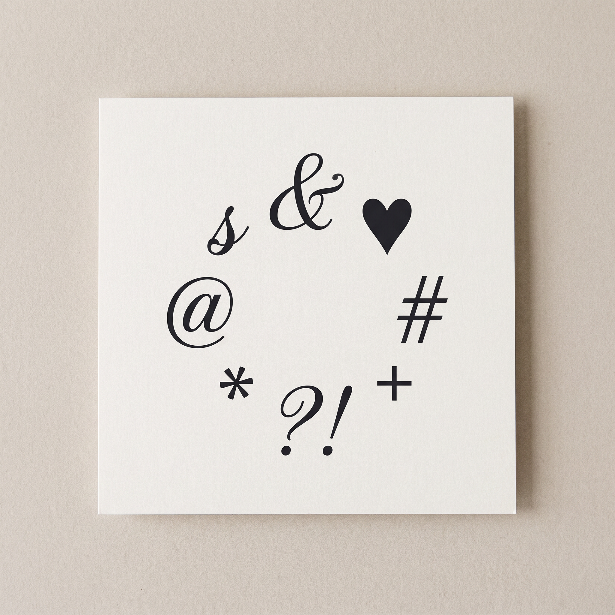 Cute Cursive Font for Symbols