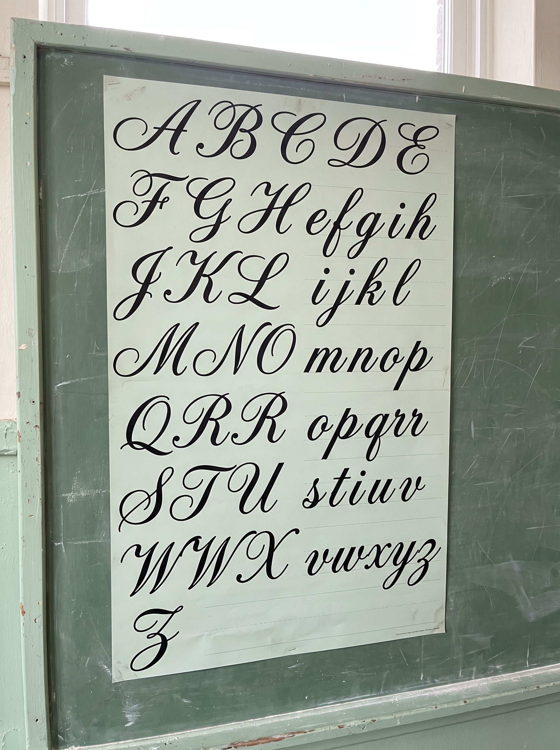 Cute Cursive Font for Alphabet