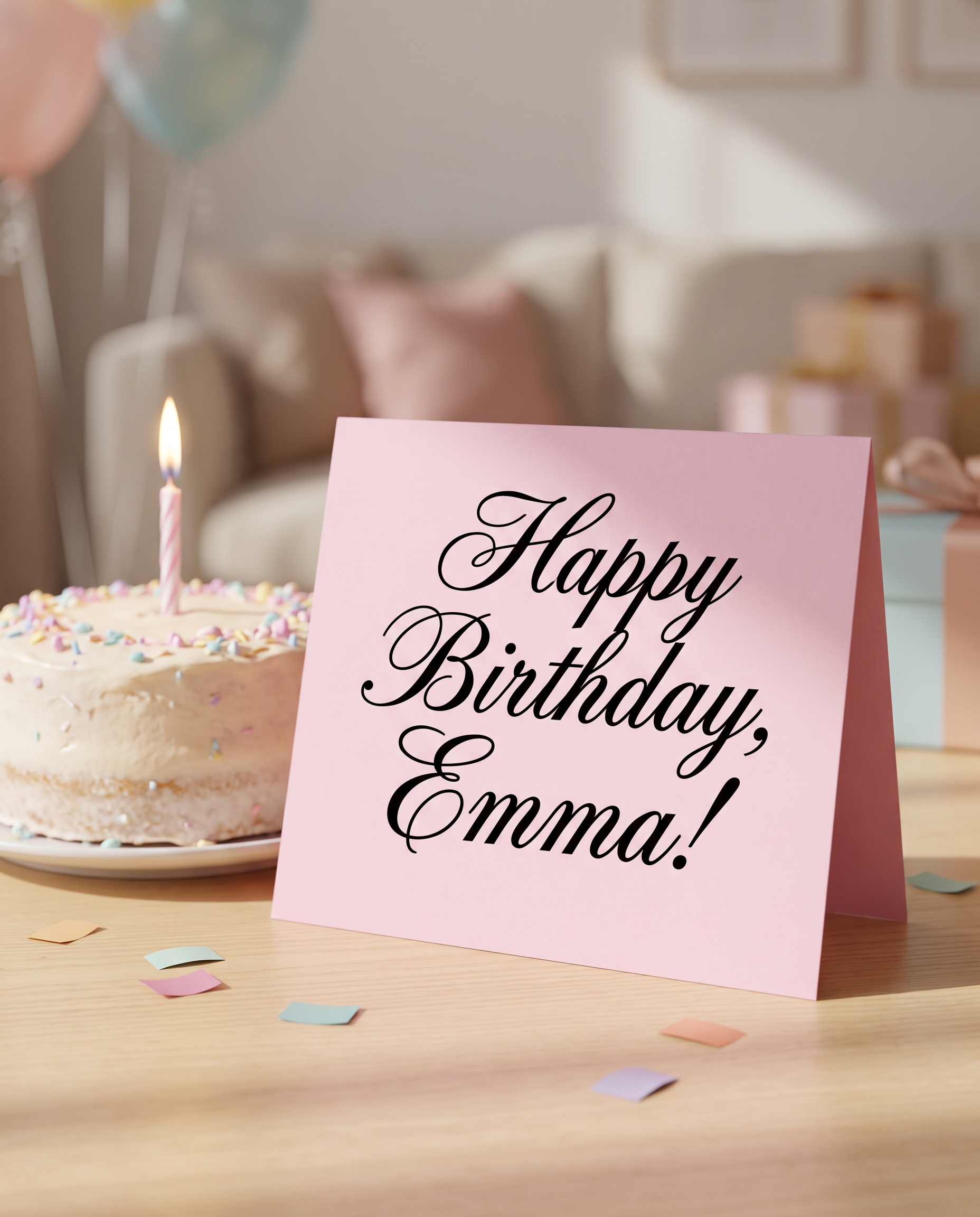 Cute Cursive Font for Happy Birthday