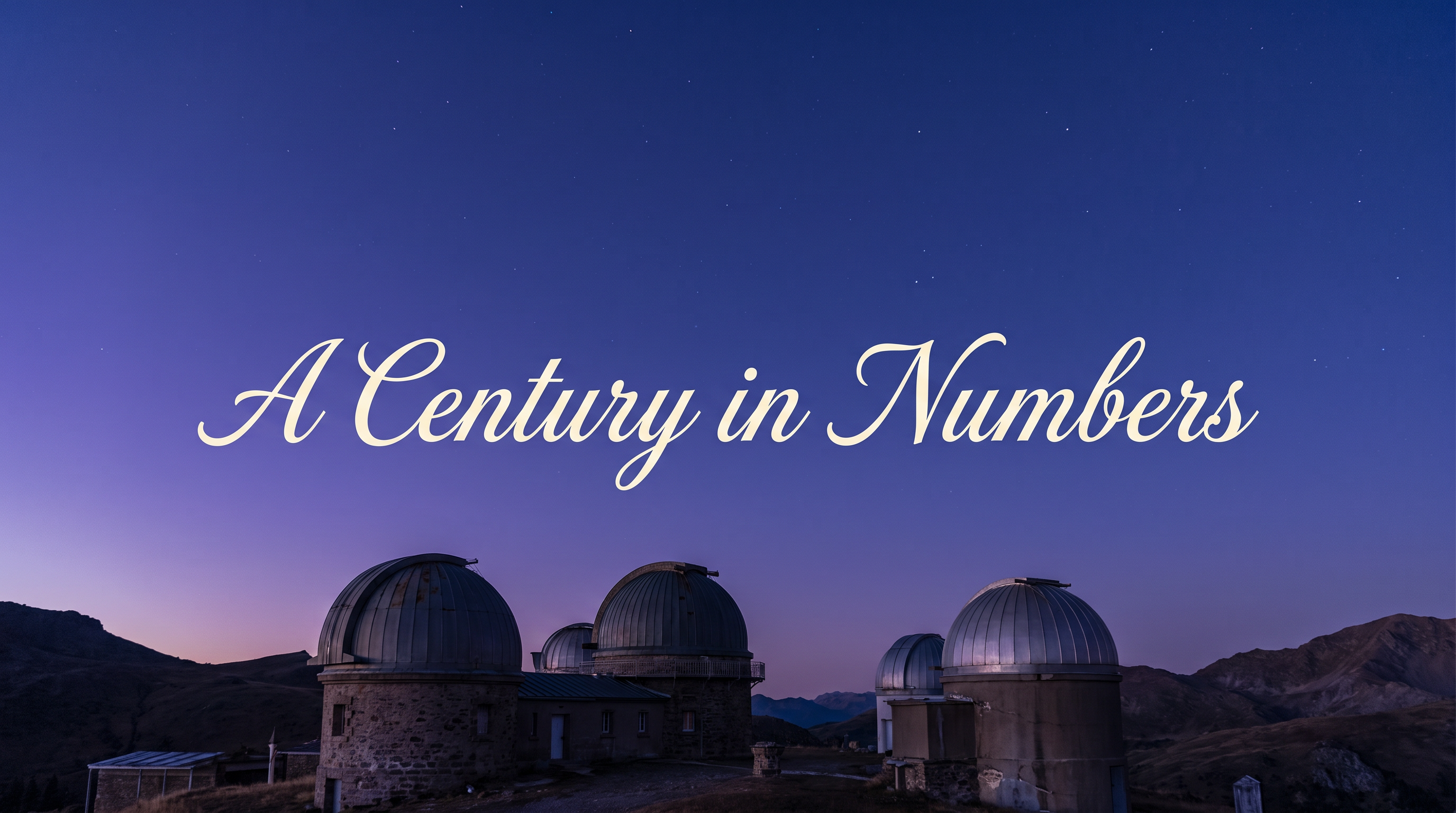 Calligraphy Numbers Font for Title