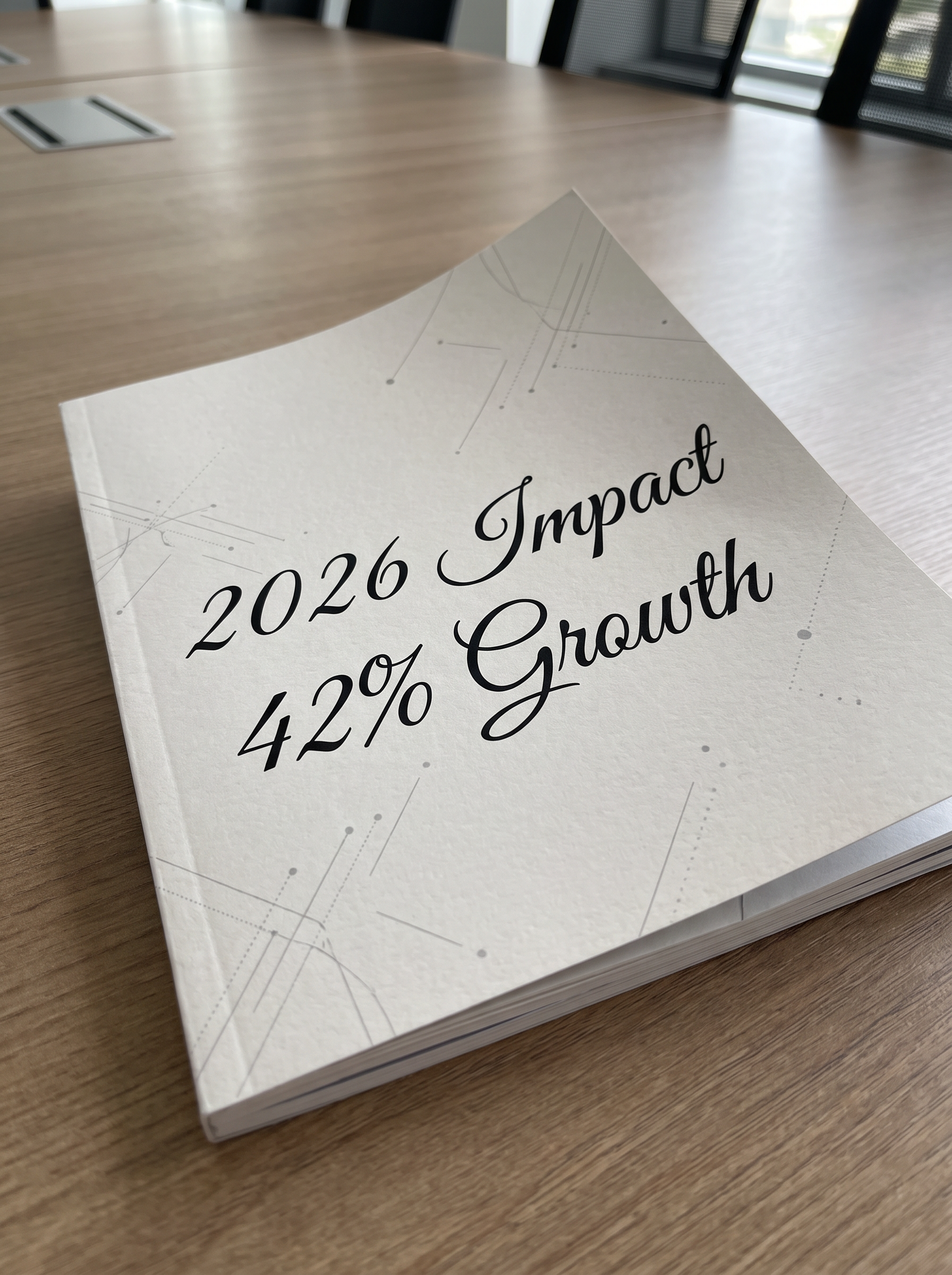 Calligraphy Numbers Font for Data Report Cover