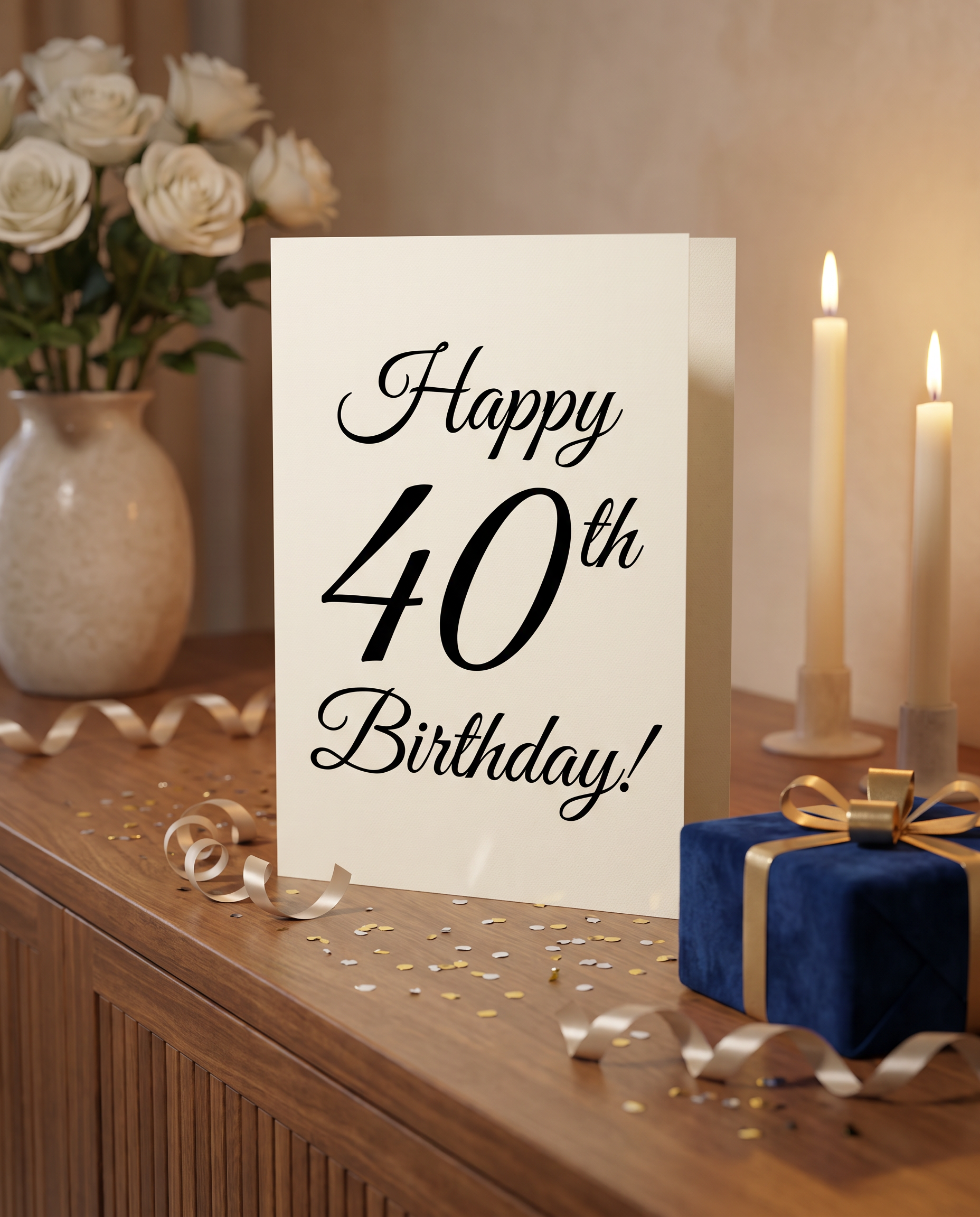 Calligraphy Numbers Font for Happy Birthday