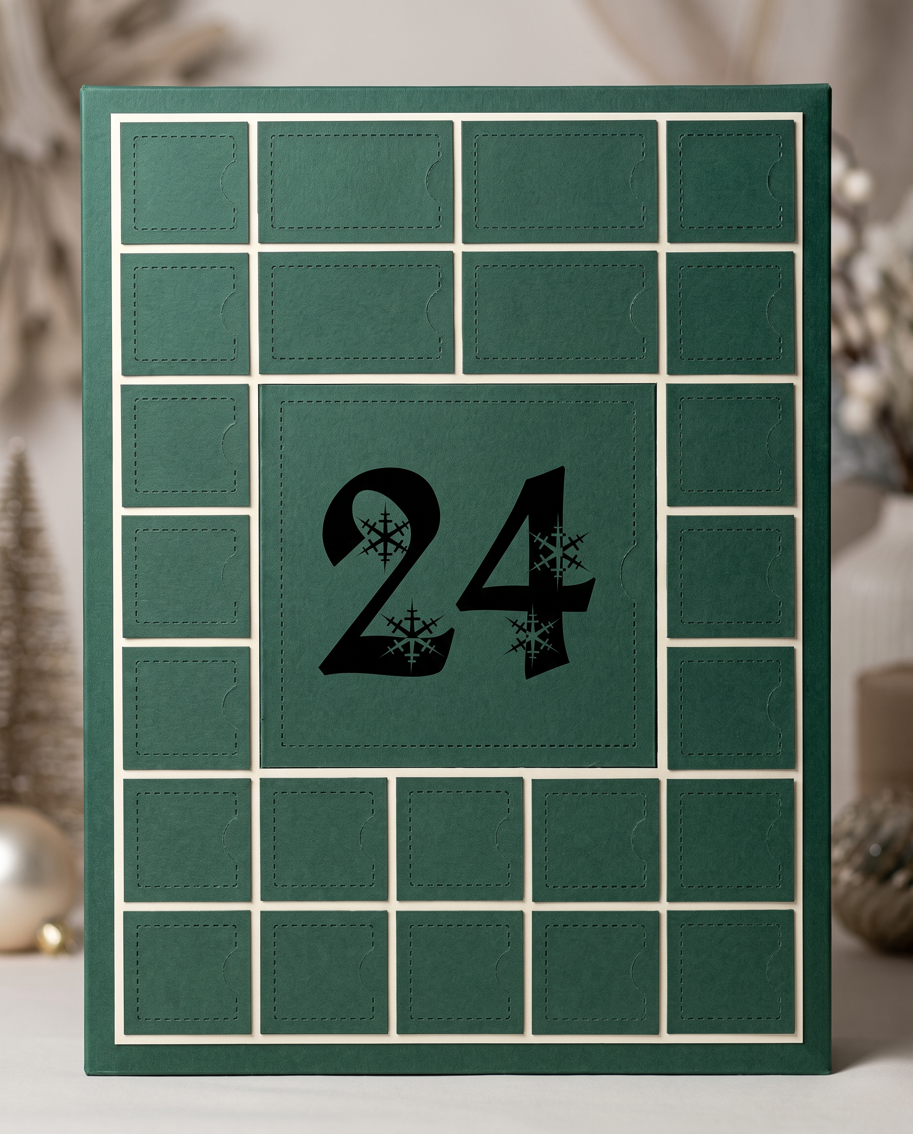 Christmas Number Font for Advent Calendar