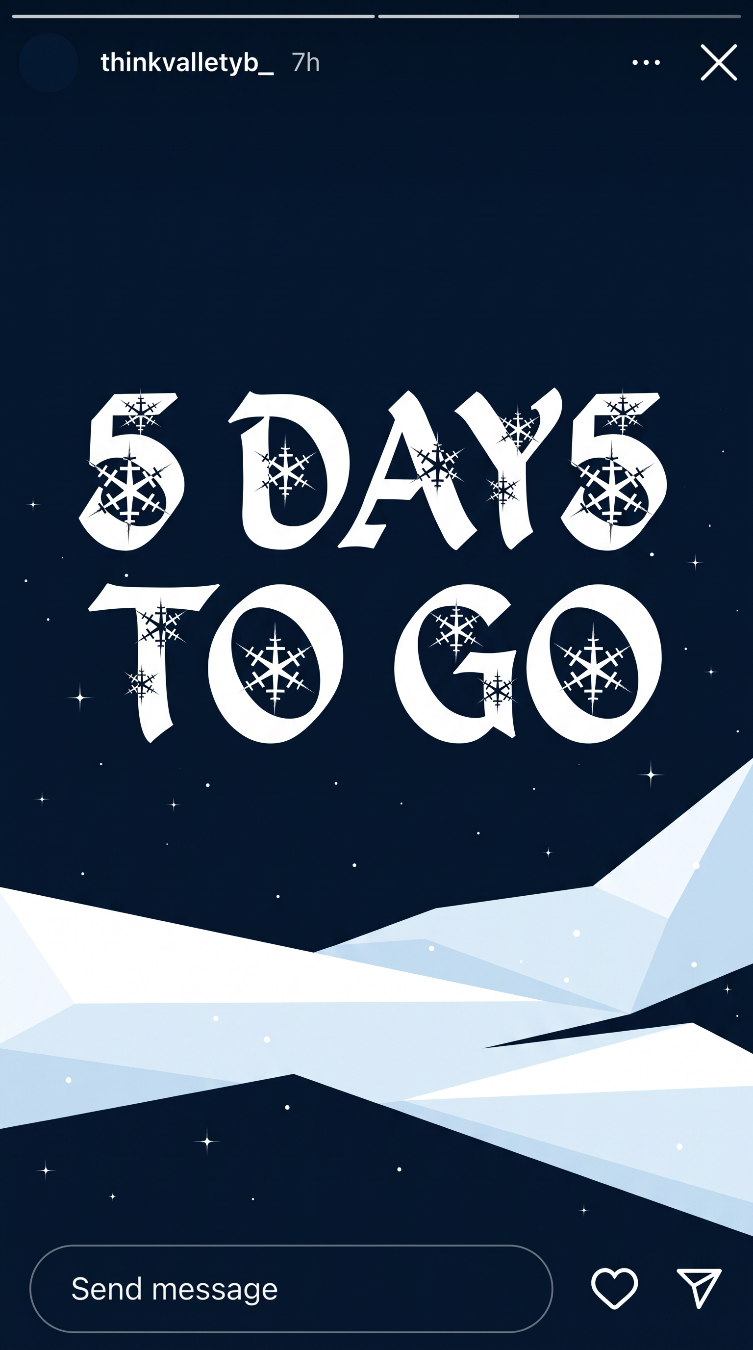 Christmas Number Font for Social Media Story