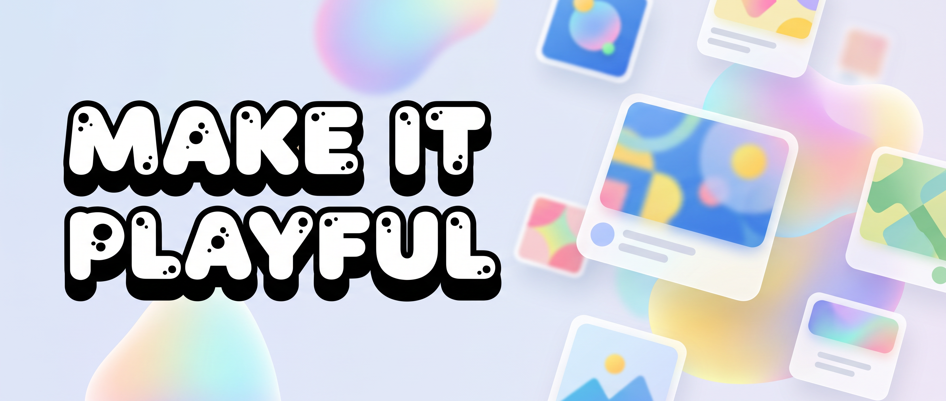 3D Bubble Font for Banners