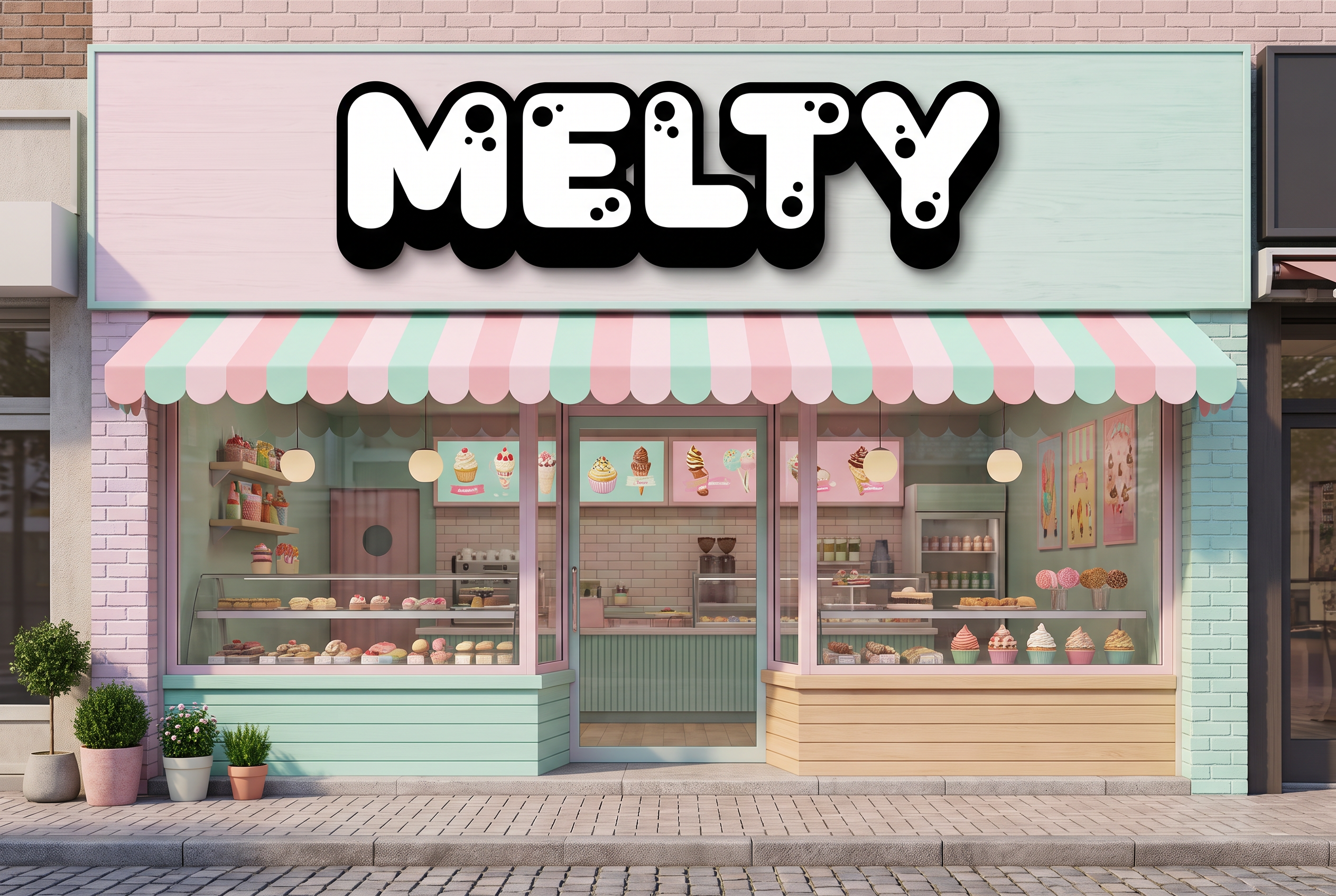 3D Bubble Font for Logo