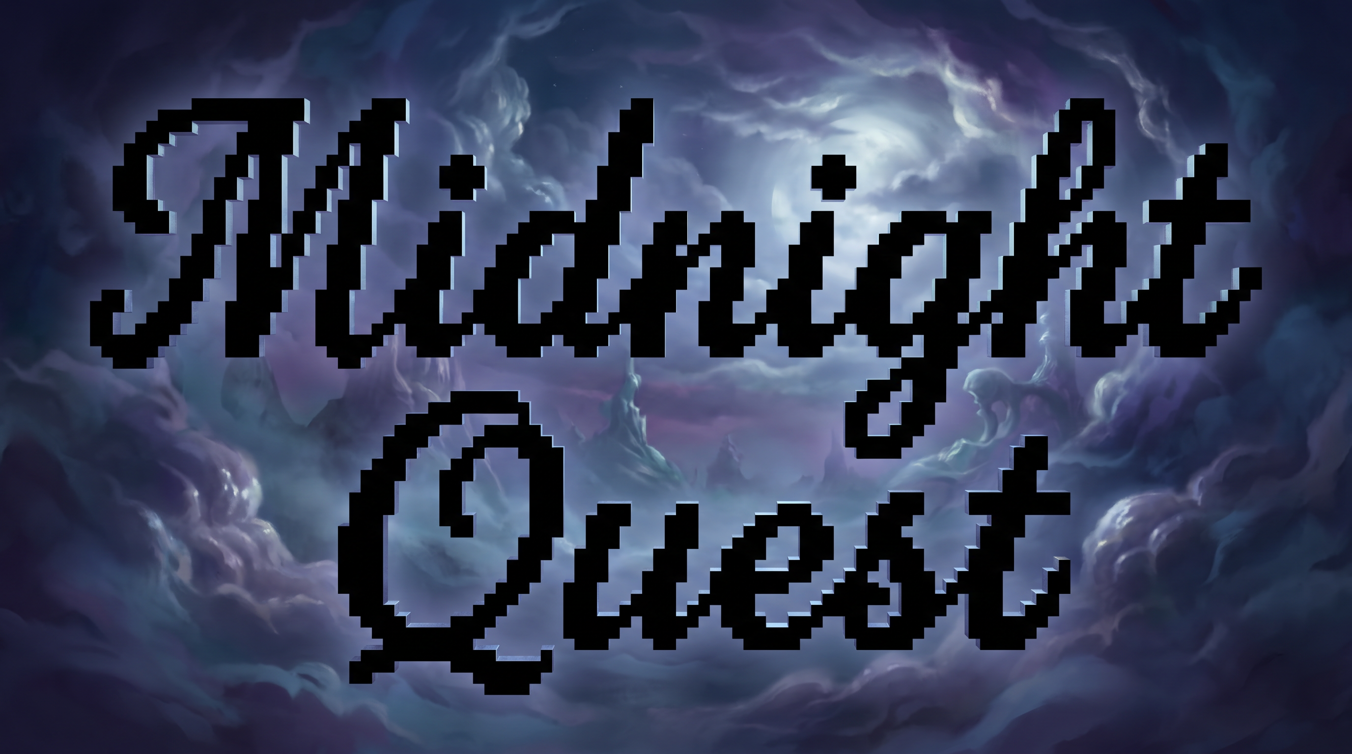 Cursive Pixel Font for Title