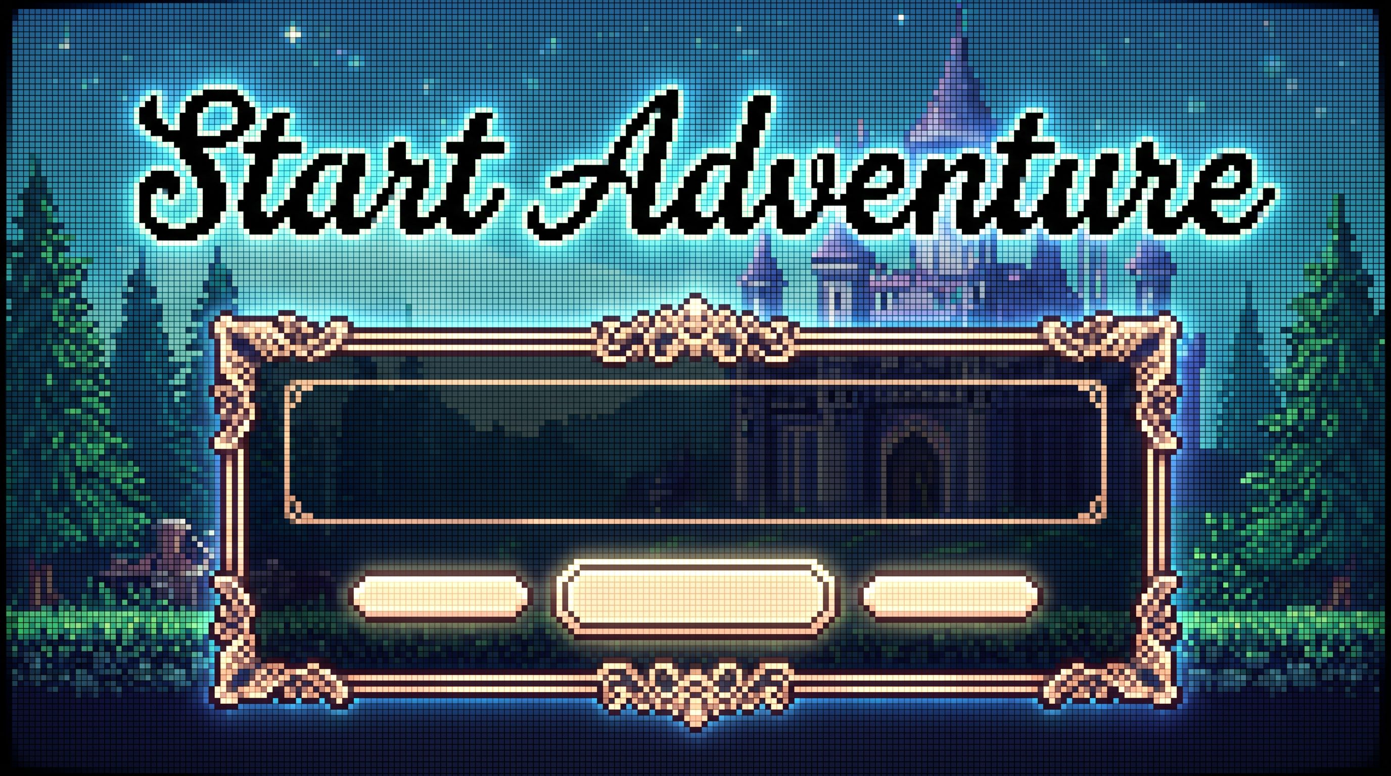 Cursive Pixel Font for Game_Ui