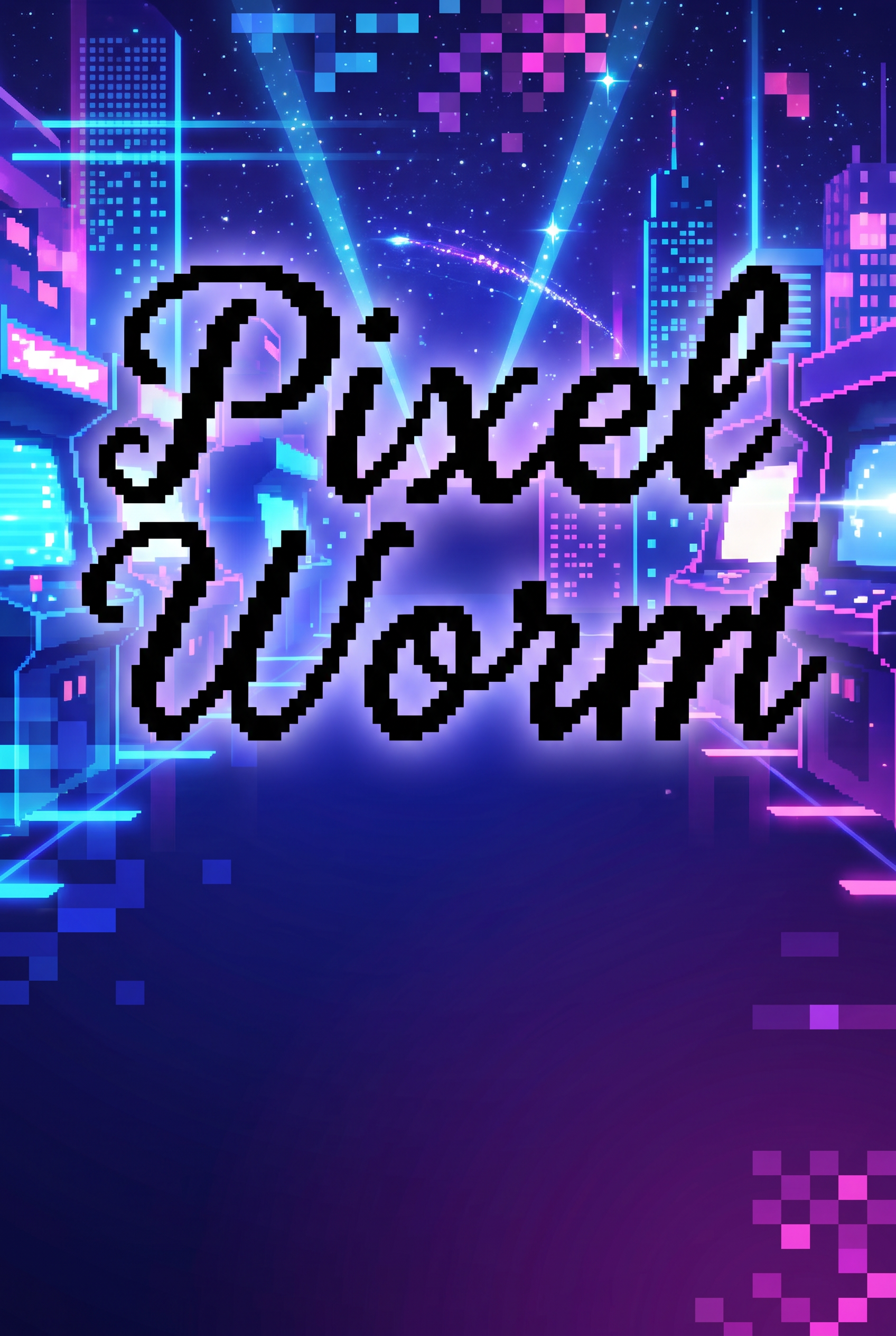 Cursive Pixel Font for Posters