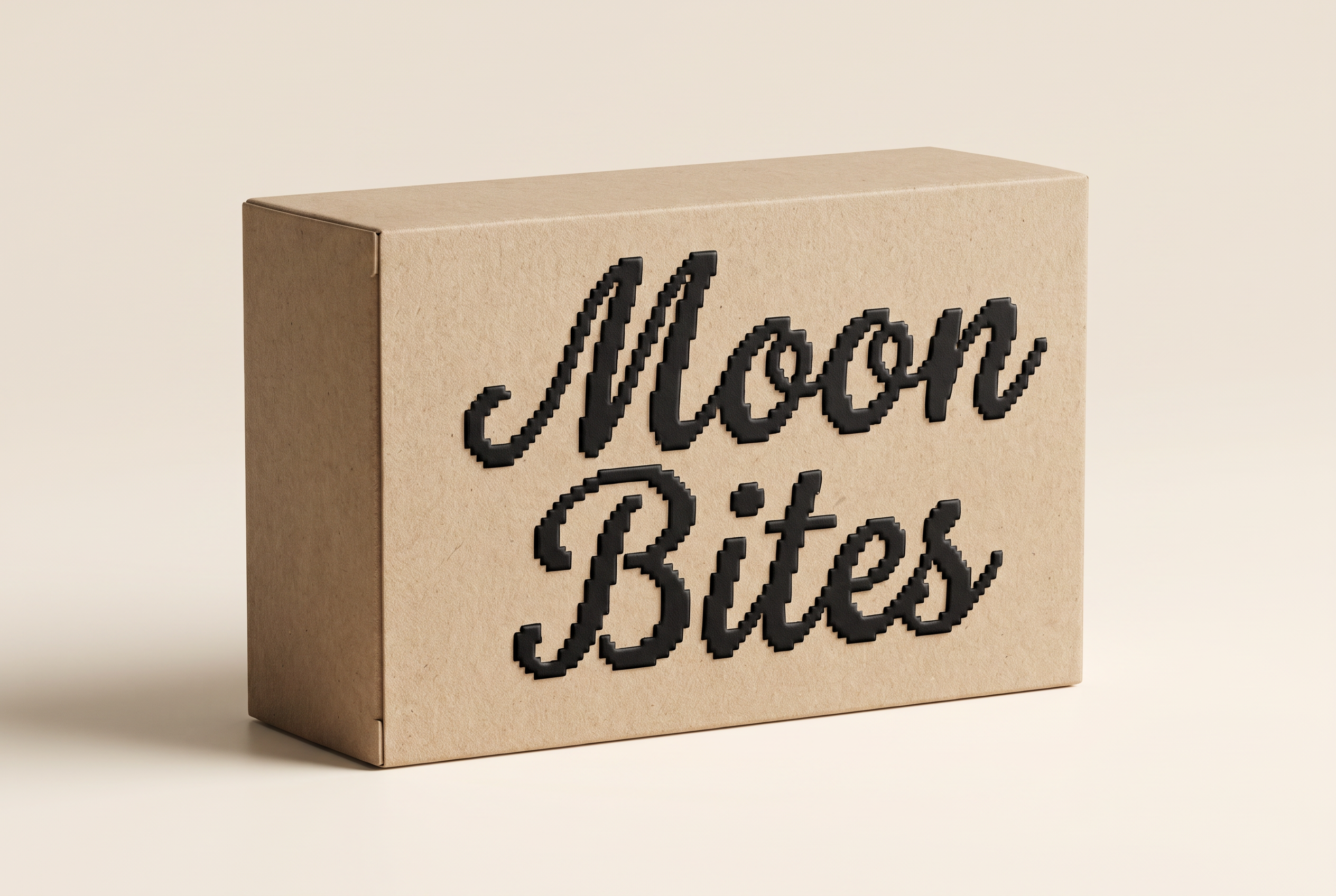 Cursive Pixel Font for Packaging