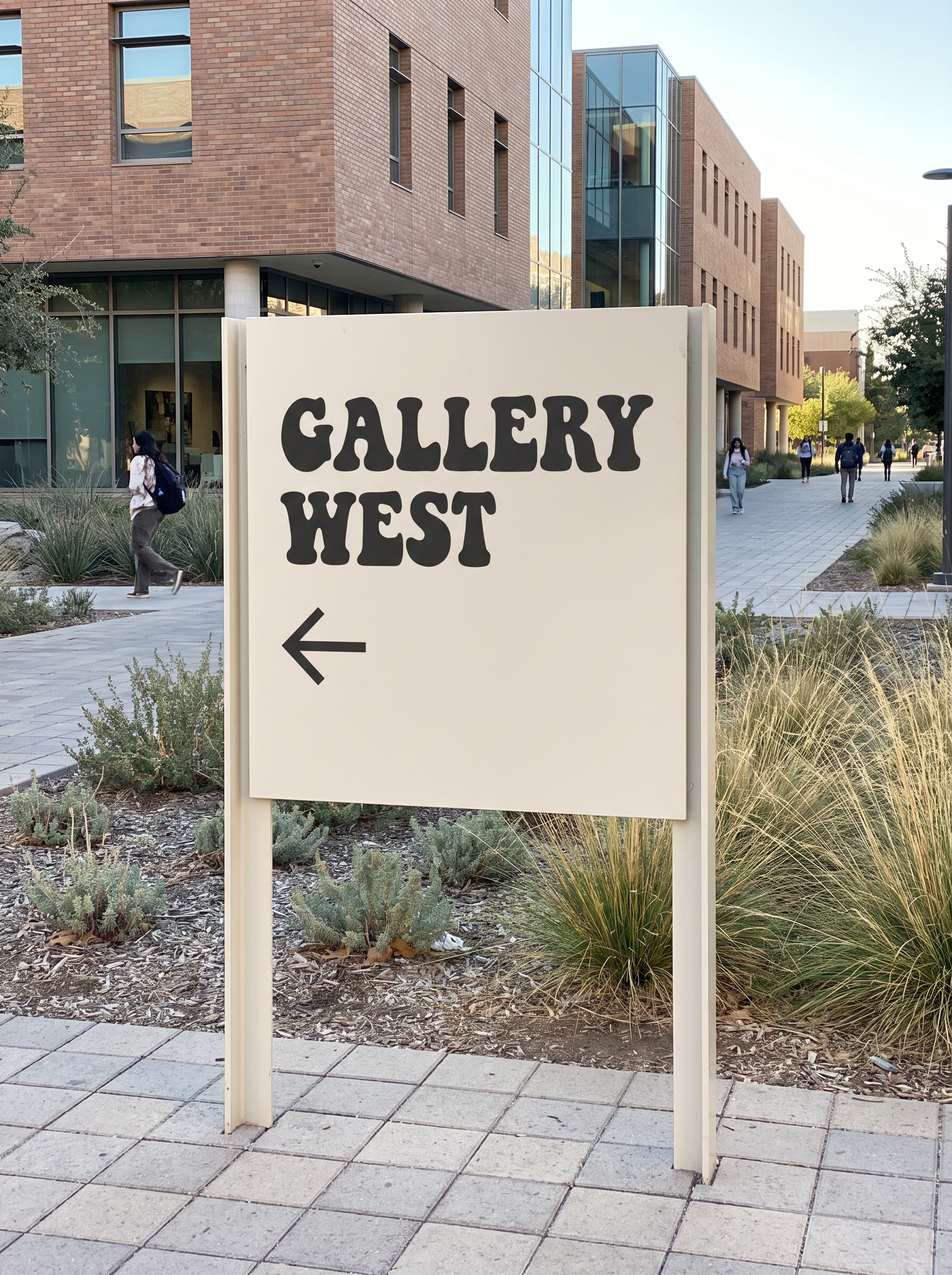 Retro Font Alphabet for Wayfinding Sign