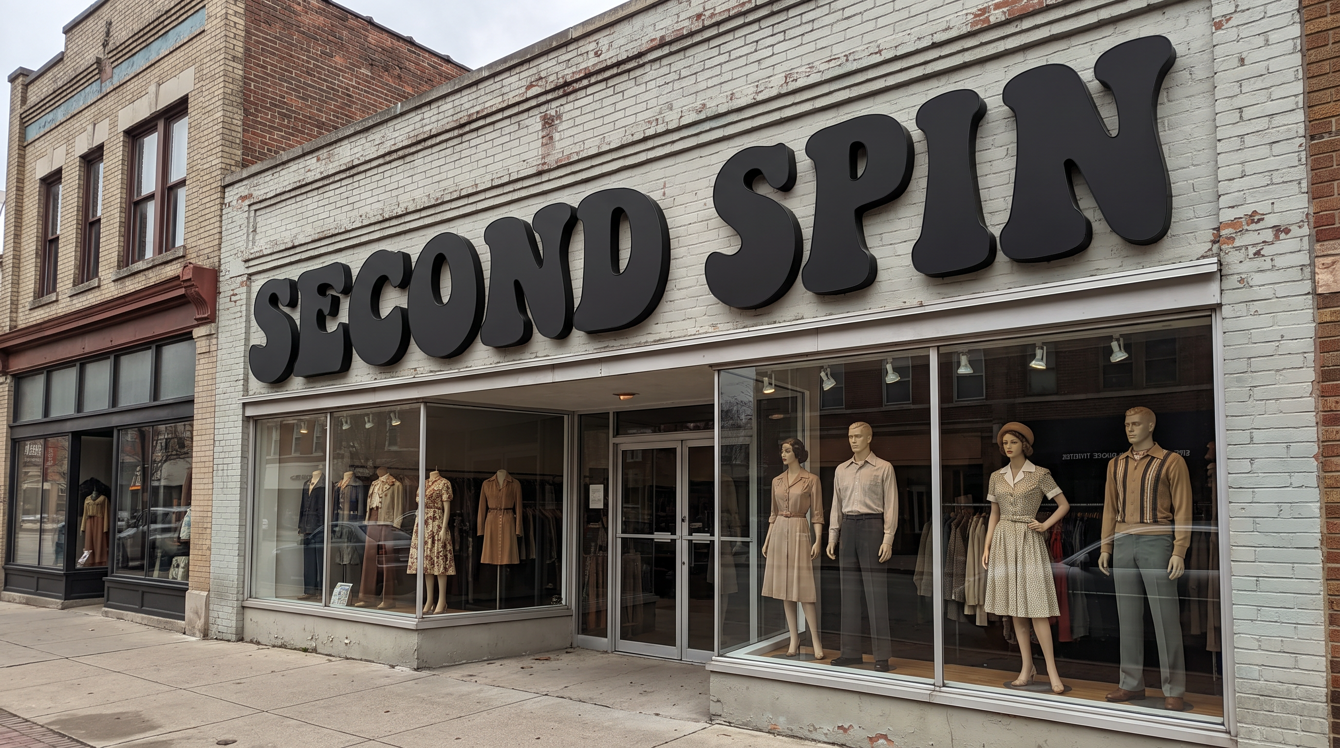 Retro Font Alphabet for Storefront Sign