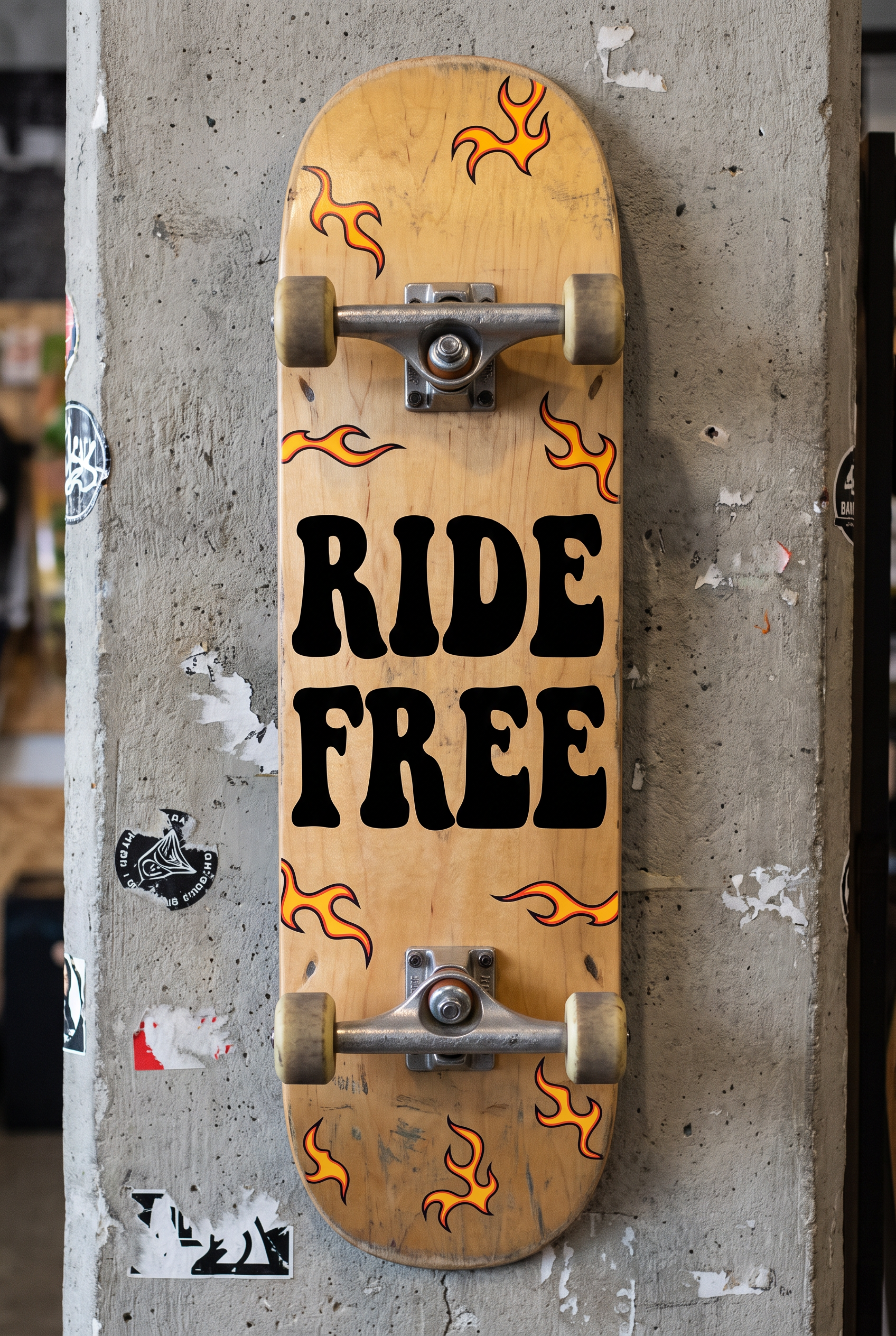 Retro Font Alphabet for Skateboard Deck