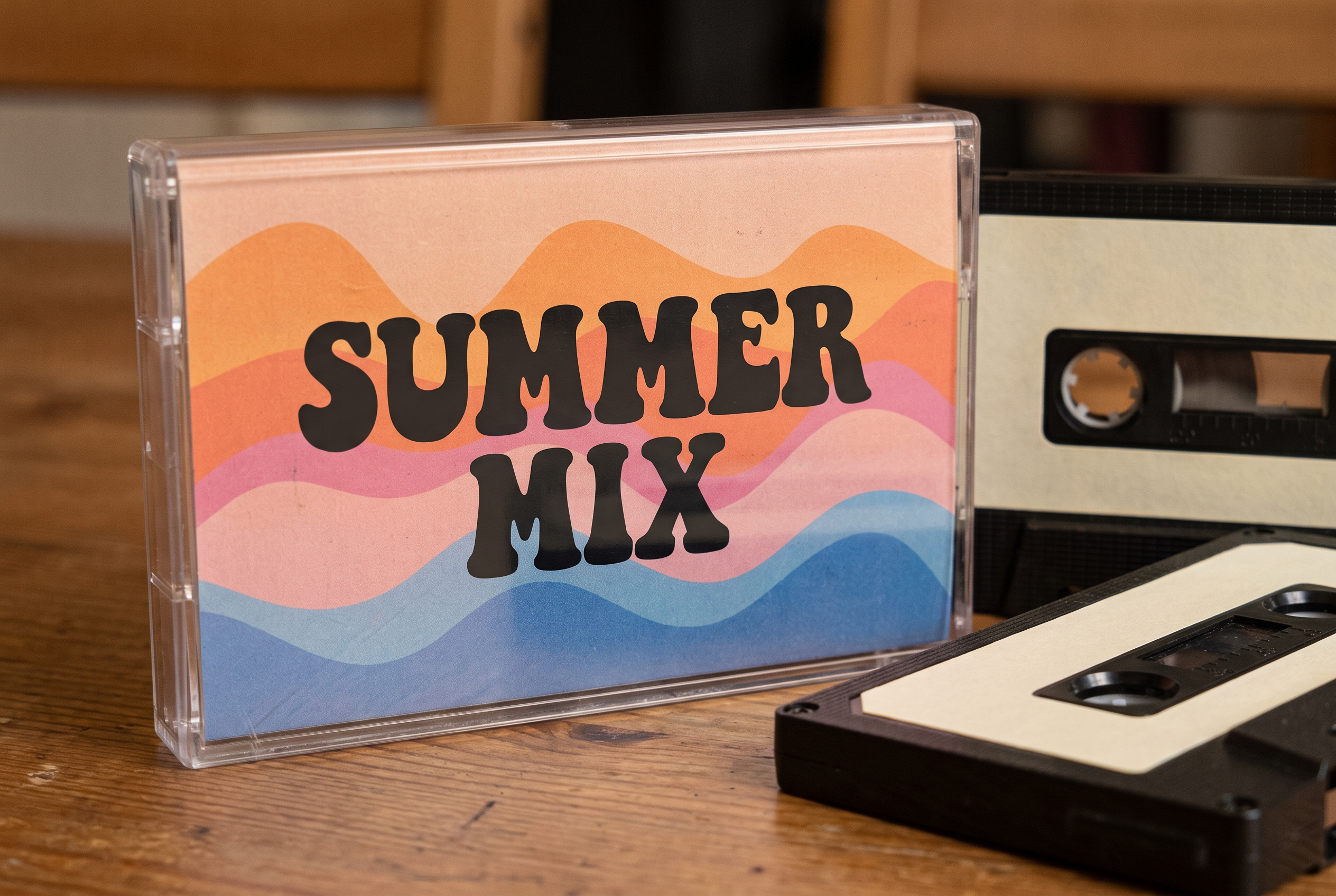 Retro Font Alphabet for Cassette Inlay