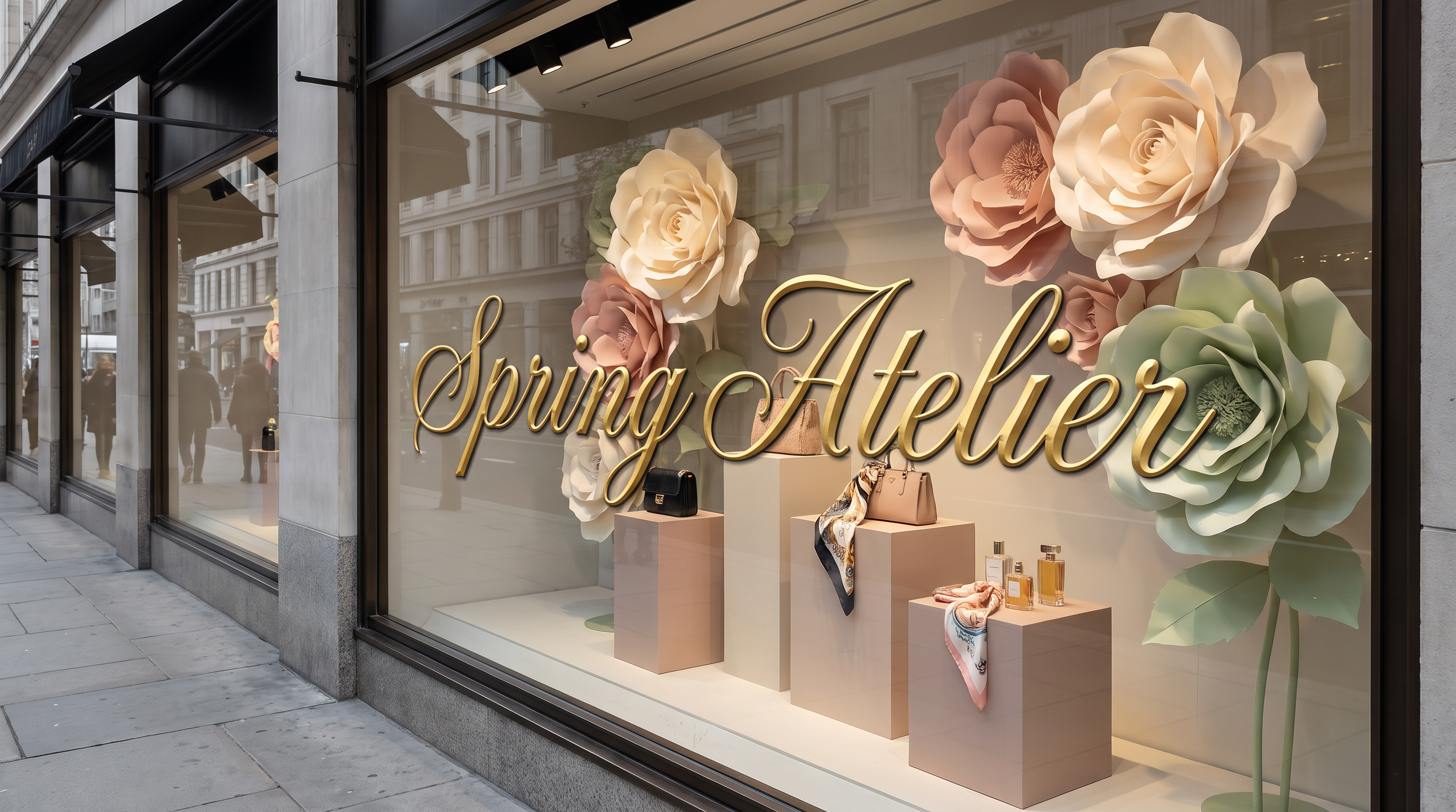Calligraphy Alphabet Font for Window Display