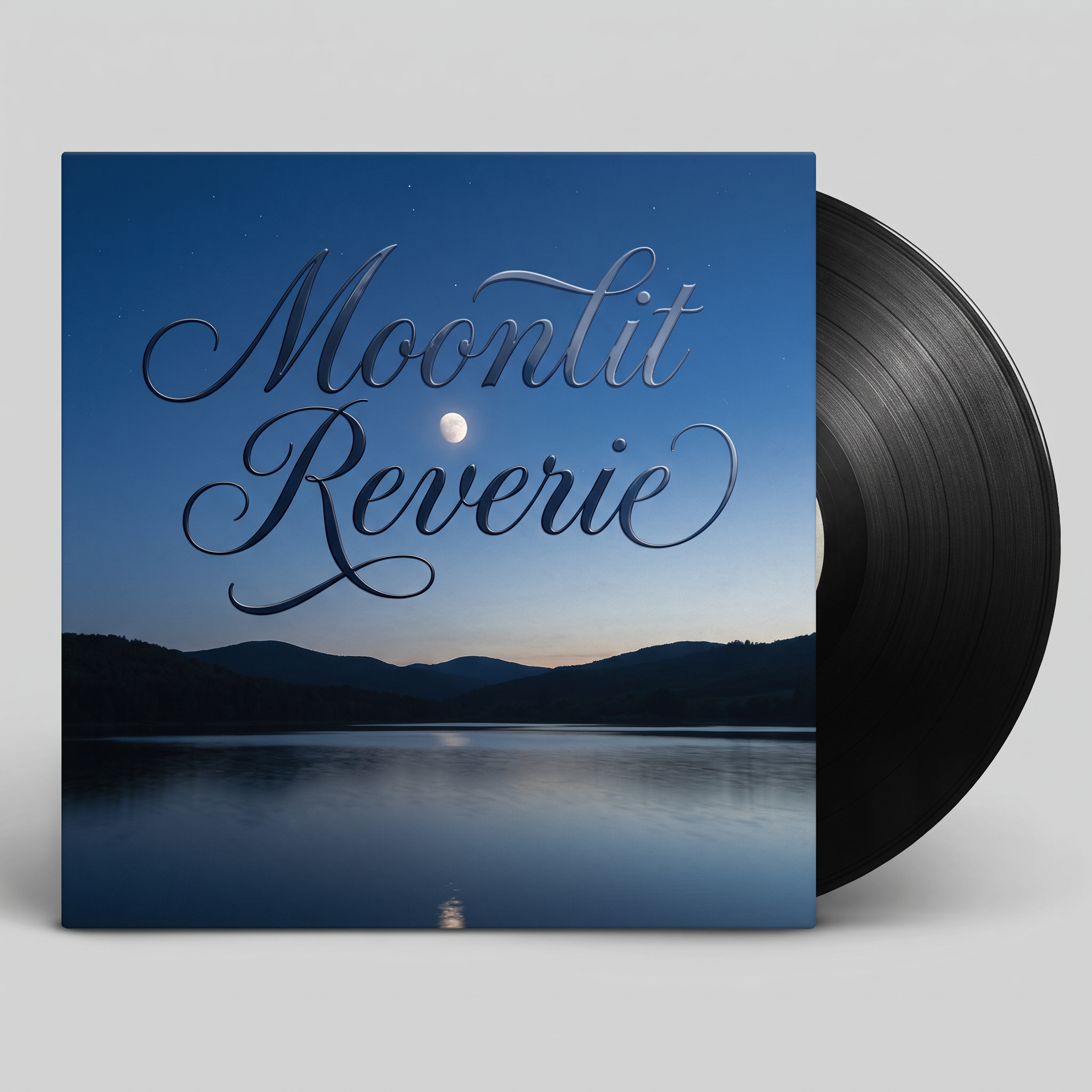 Calligraphy Alphabet Font for Vinyl Record Sleeve