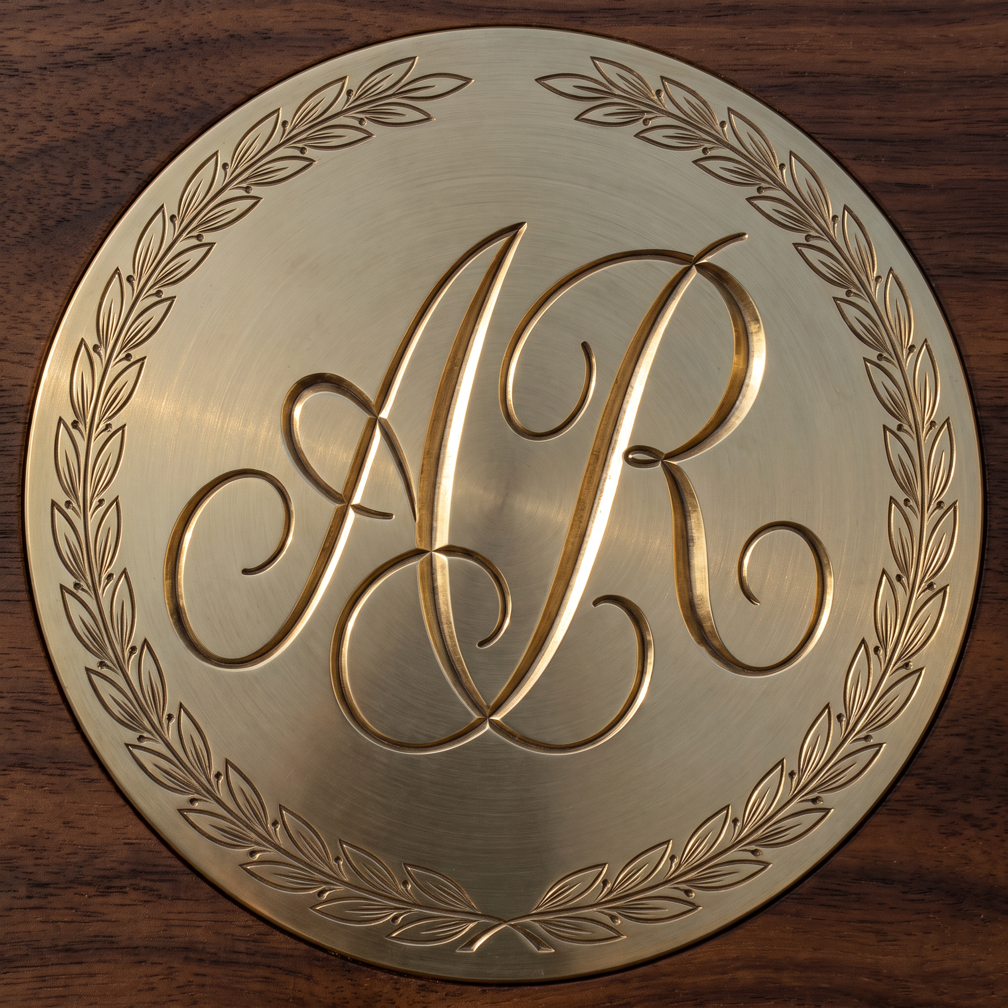 Calligraphy Alphabet Font for Monogram Crest