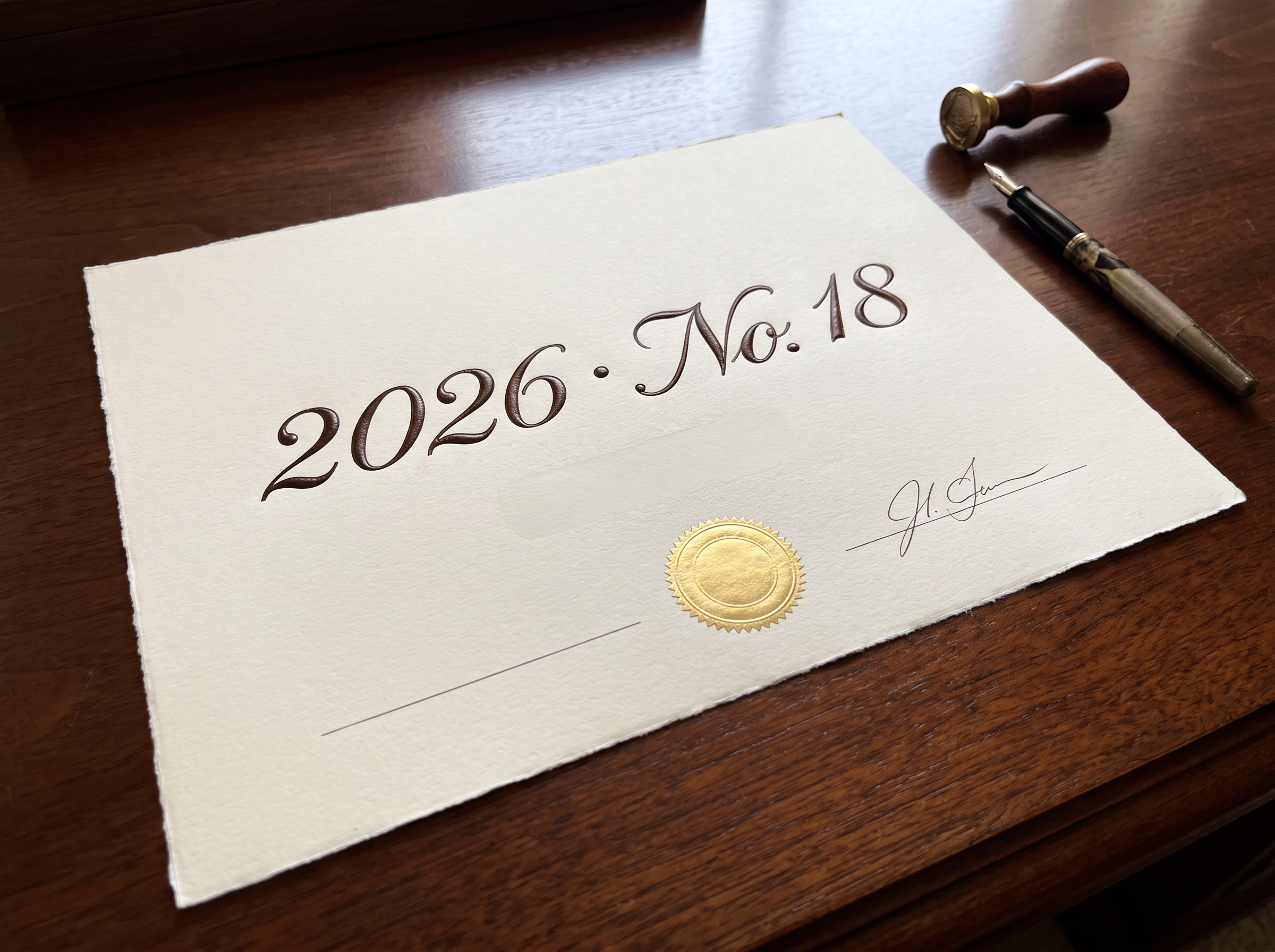 Cursive Numbers Font for Certificate