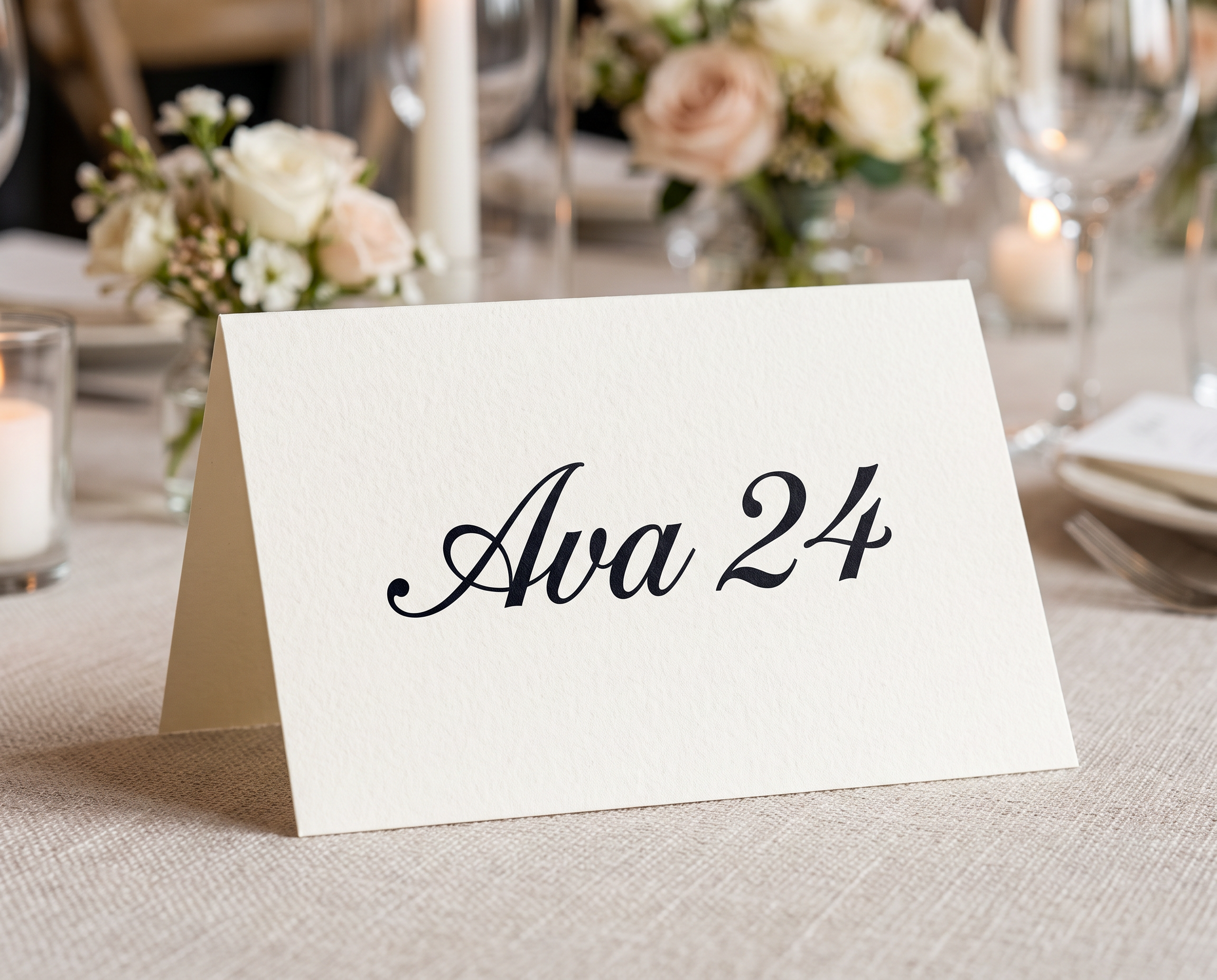 Cursive Numbers Font for Name