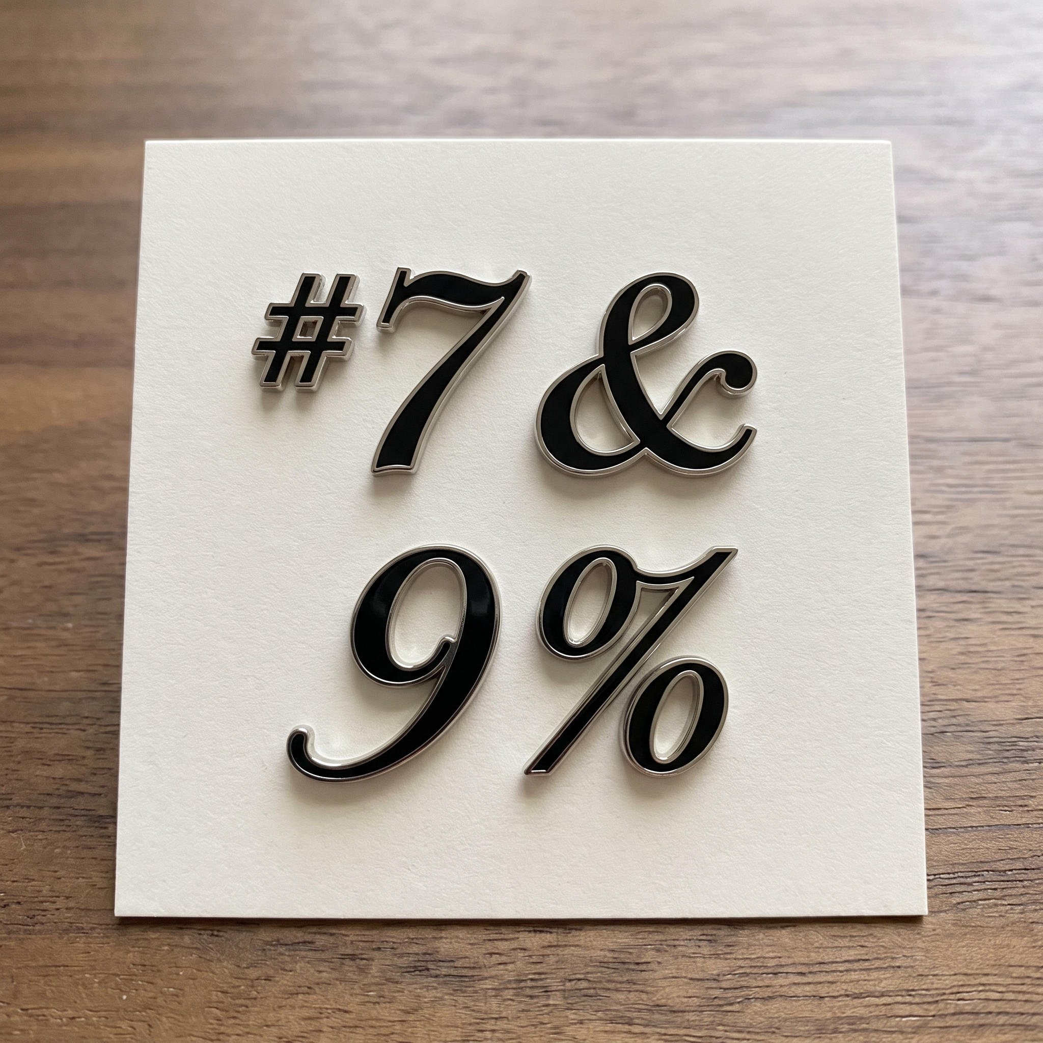 Cursive Numbers Font for Symbols