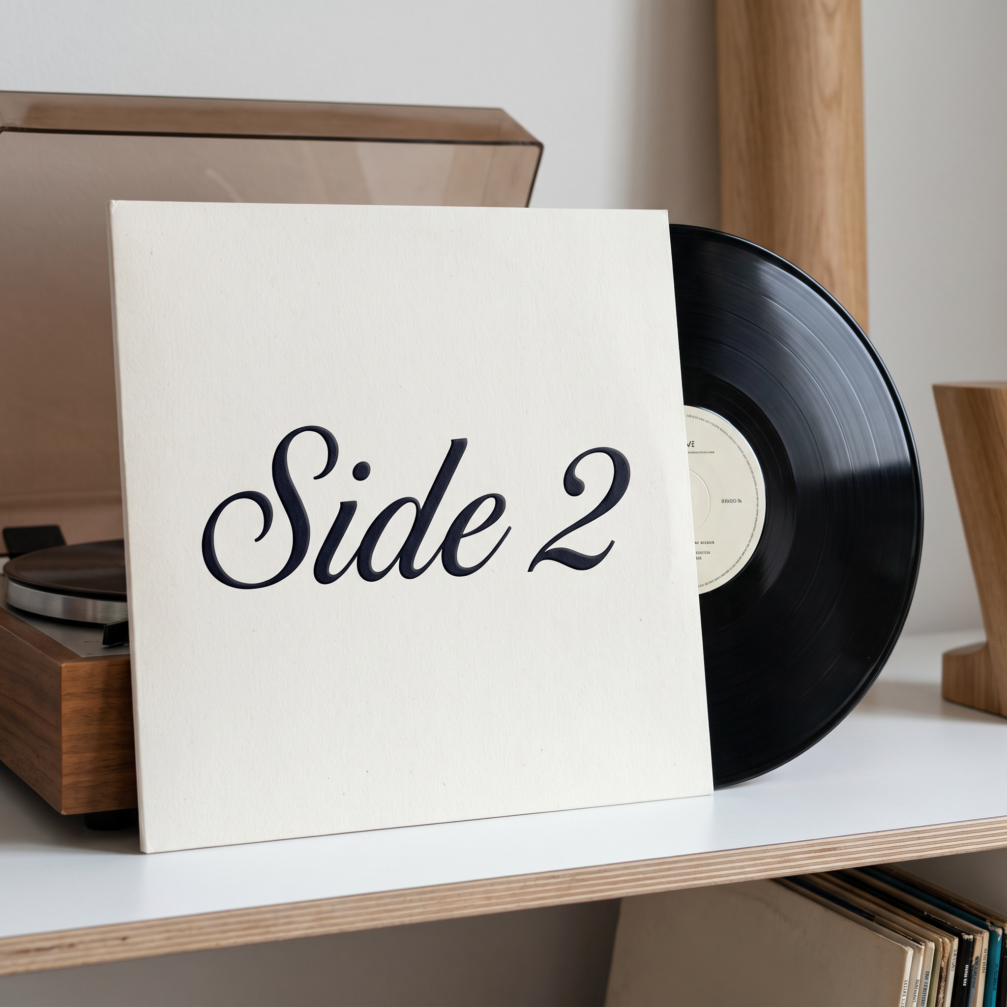 Cursive Numbers Font for Album Cover