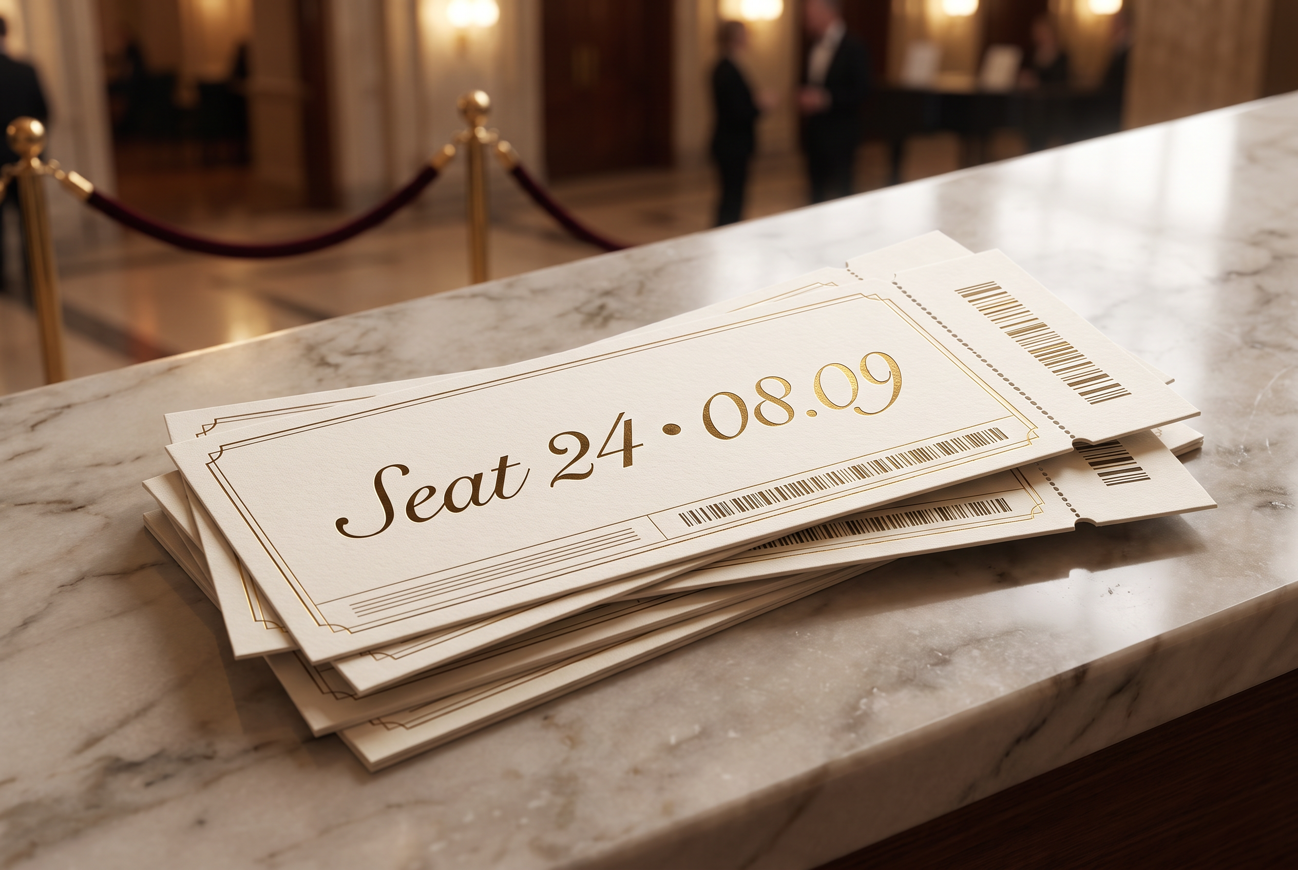 Cursive Numbers Font for Ticket