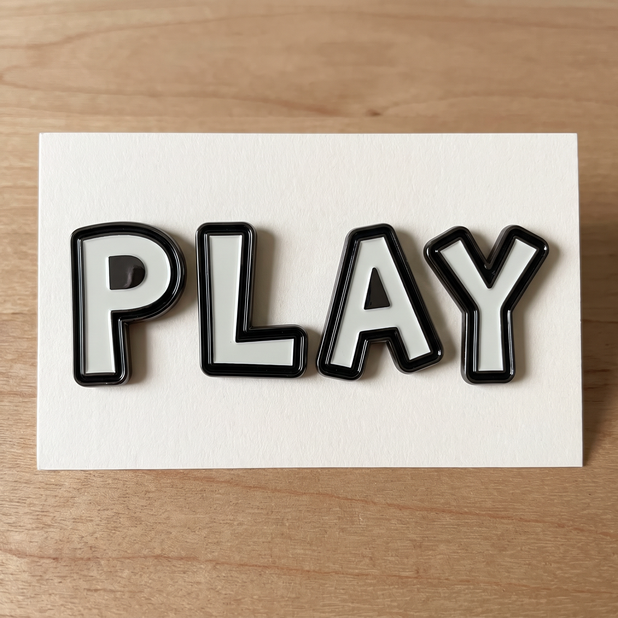 Pokemon Font Alphabet for Enamel Pin Display
