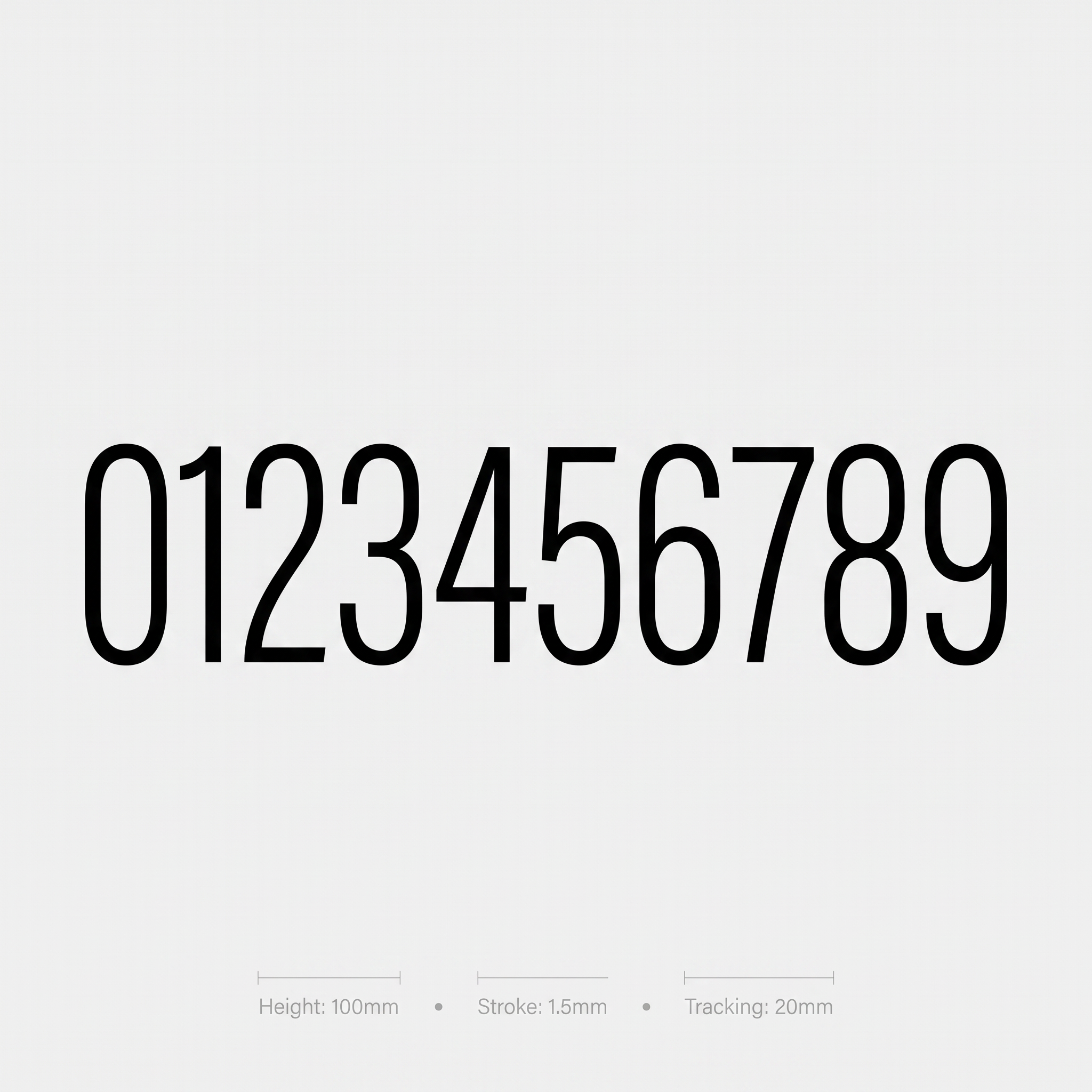 Poppins Font Sample Alphabet for Number