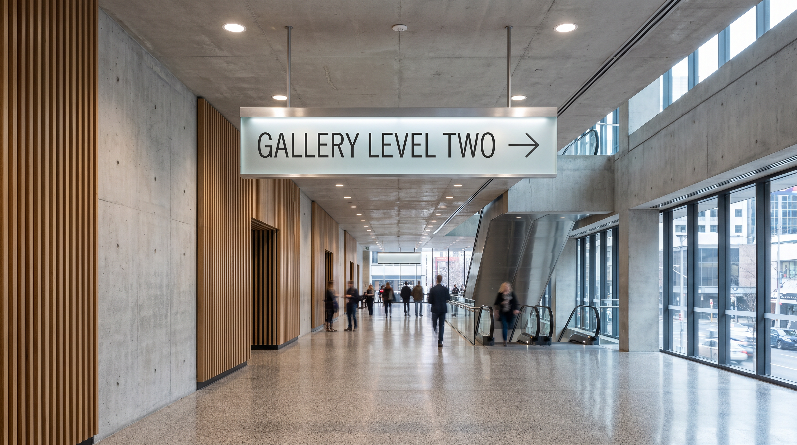 Poppins Font Sample Alphabet for Wayfinding Signage