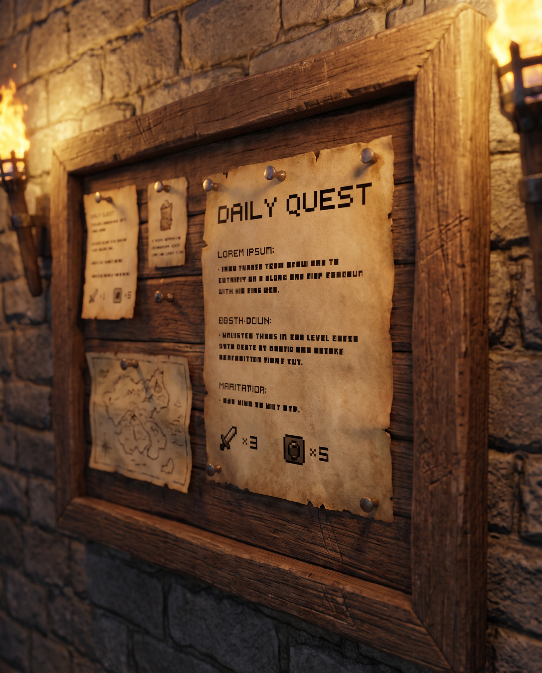 Pokemon Pixel Font for Quest Noticeboard