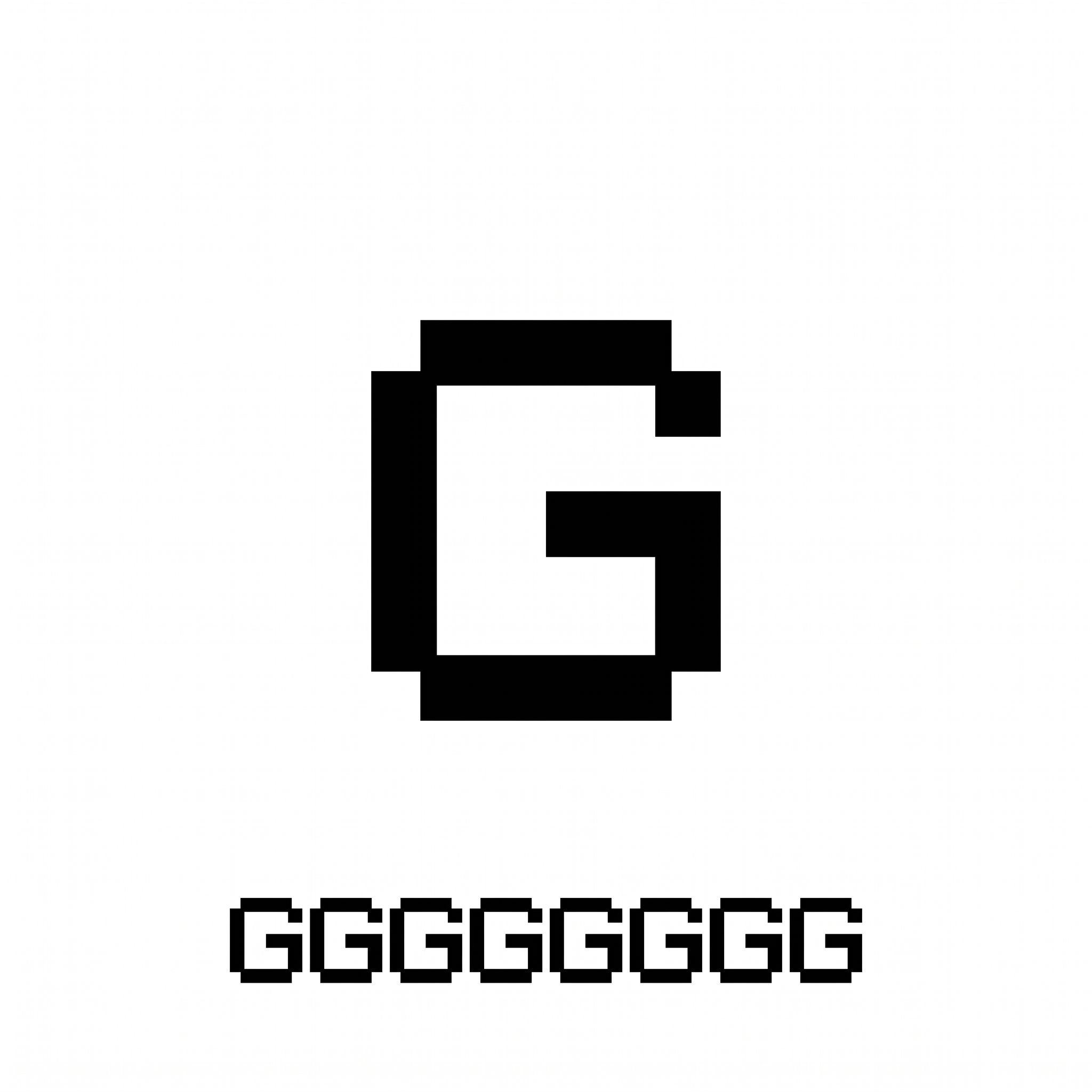 Pokemon Pixel Font for Letter
