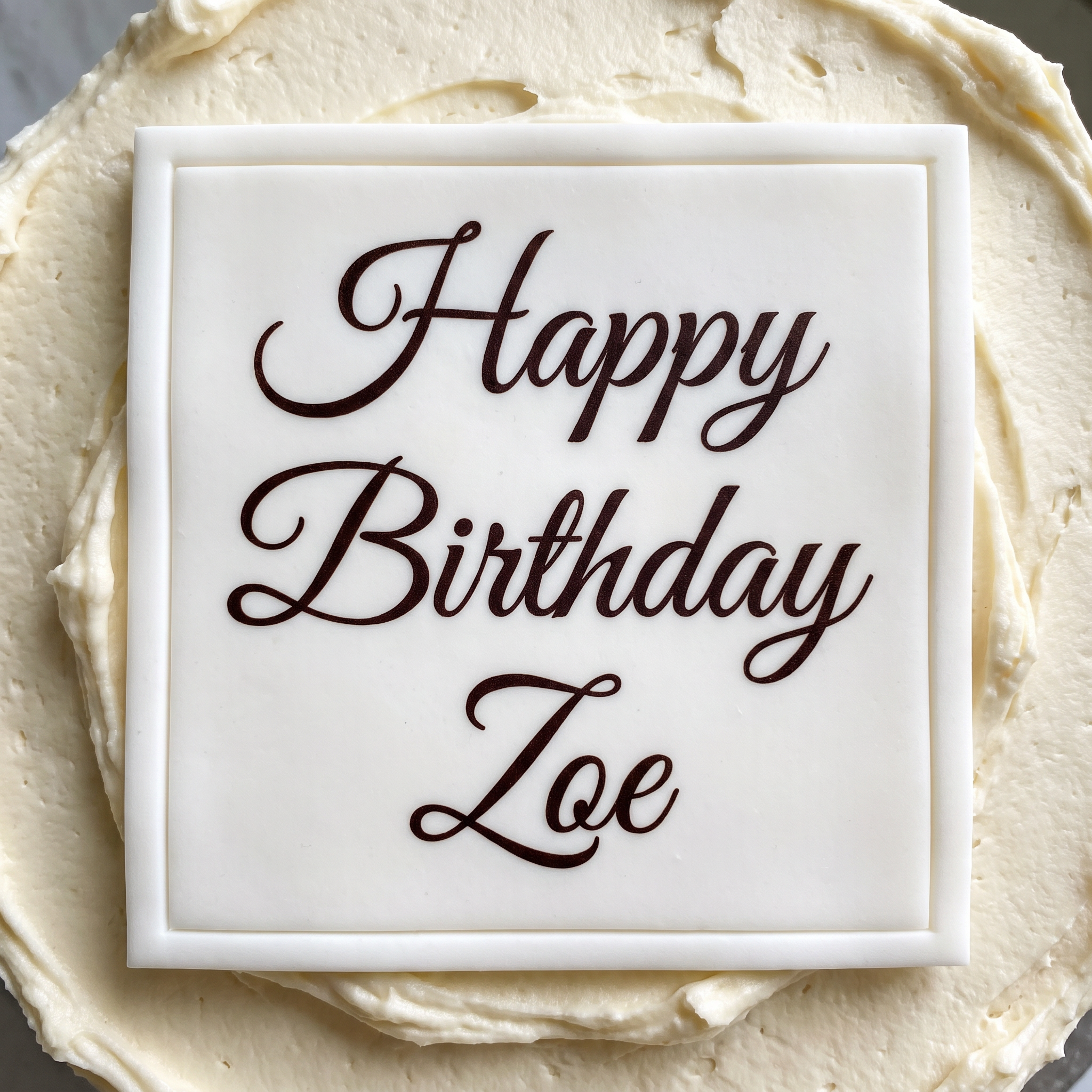Happy Birthday Calligraphy Font for Cake Plaque