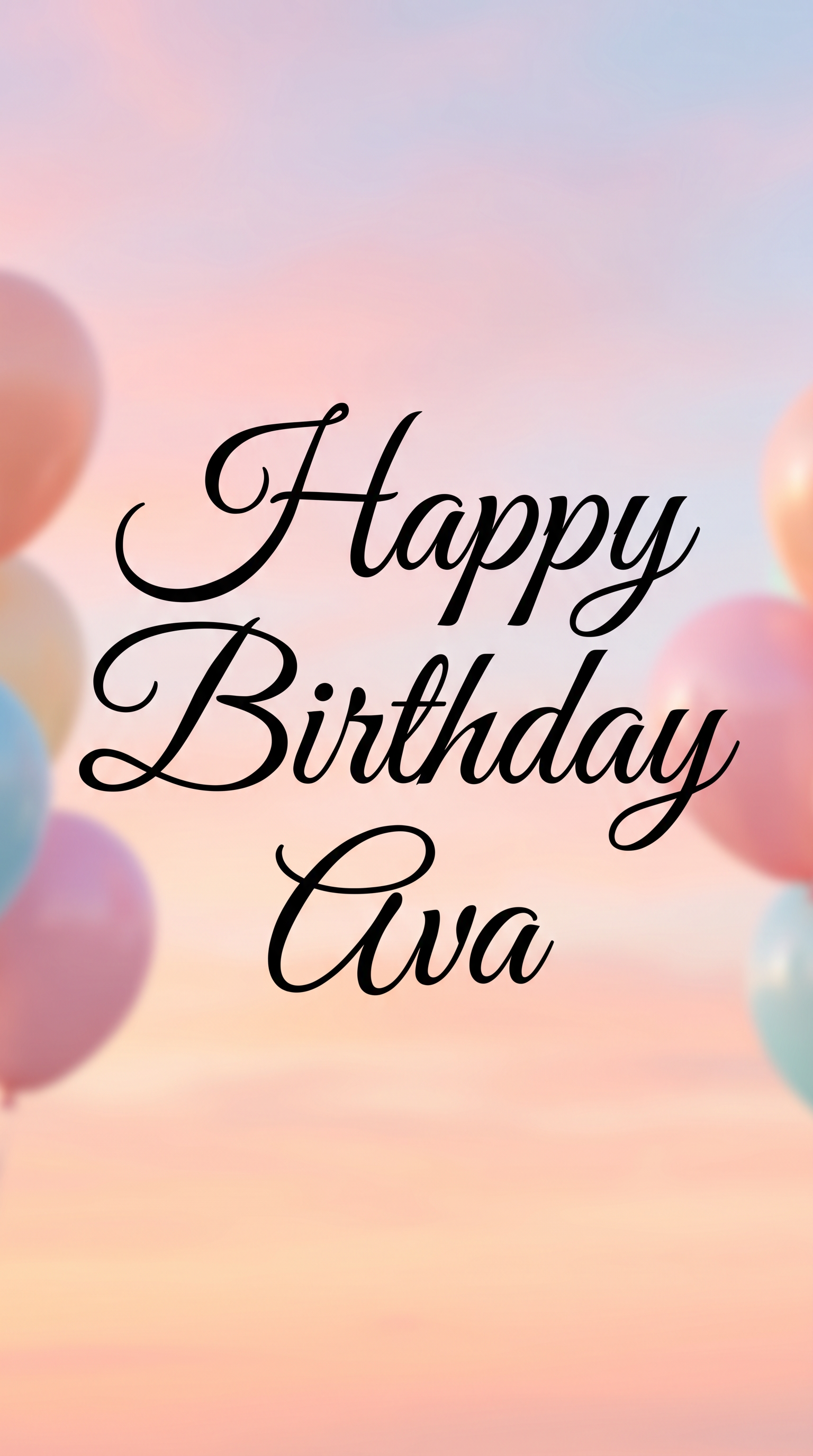 Happy Birthday Calligraphy Font for Social Media Story