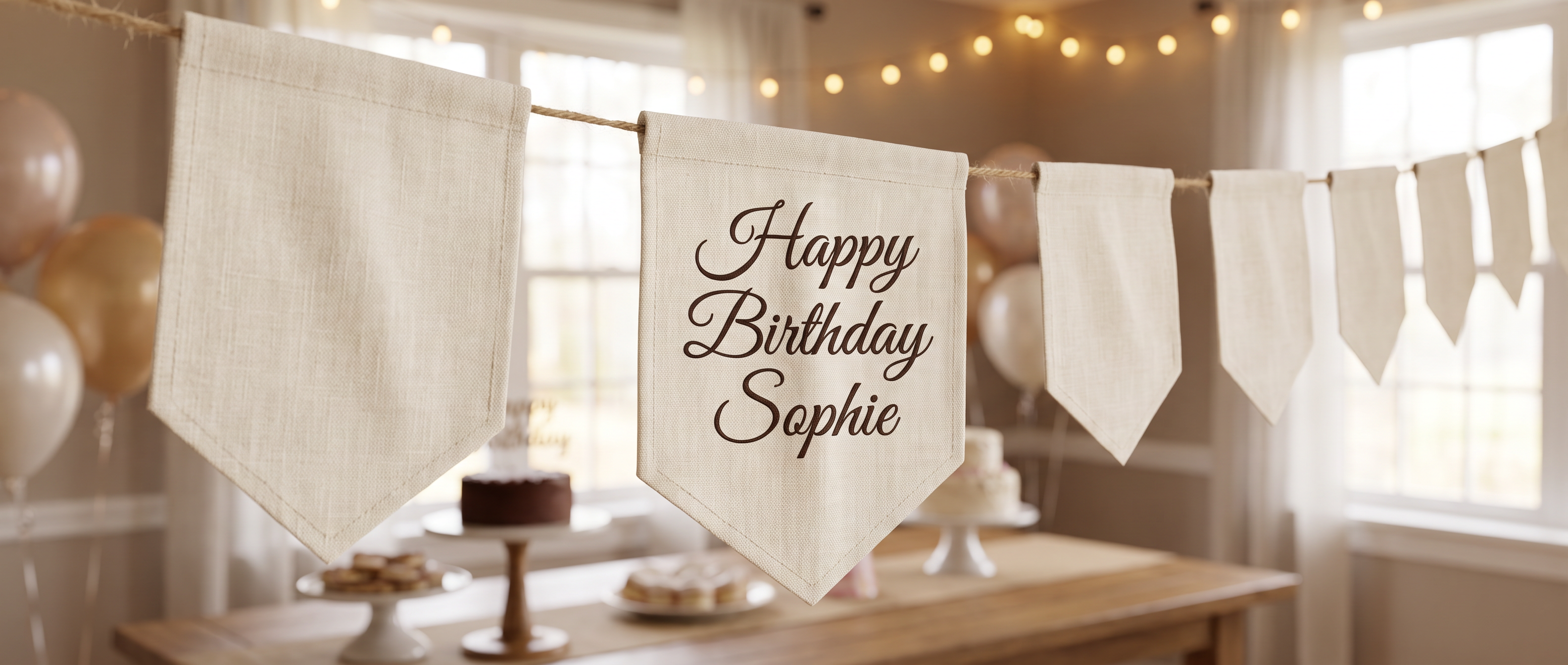 Happy Birthday Calligraphy Font for Banner Flag