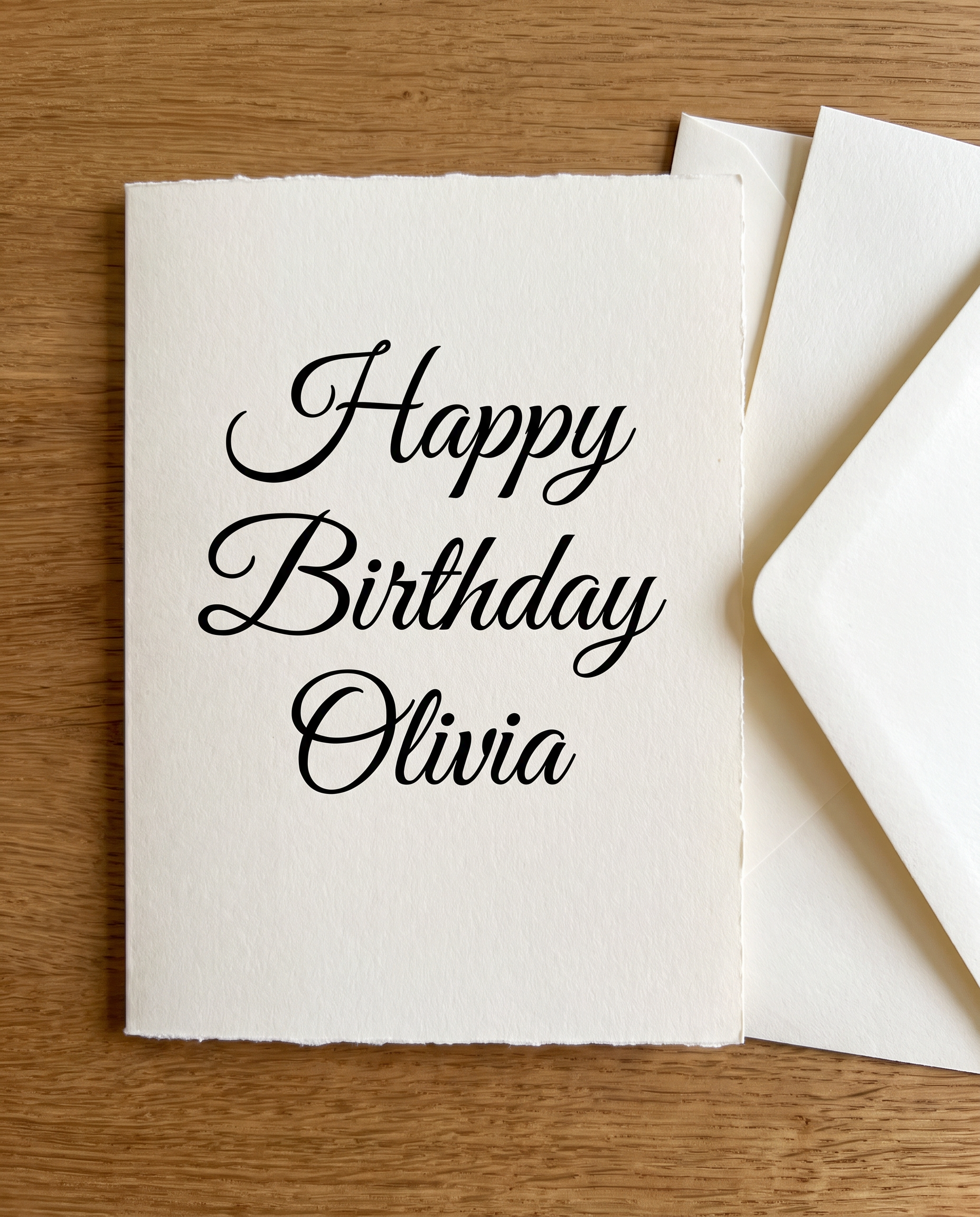 Happy Birthday Calligraphy Font for Greeting Card