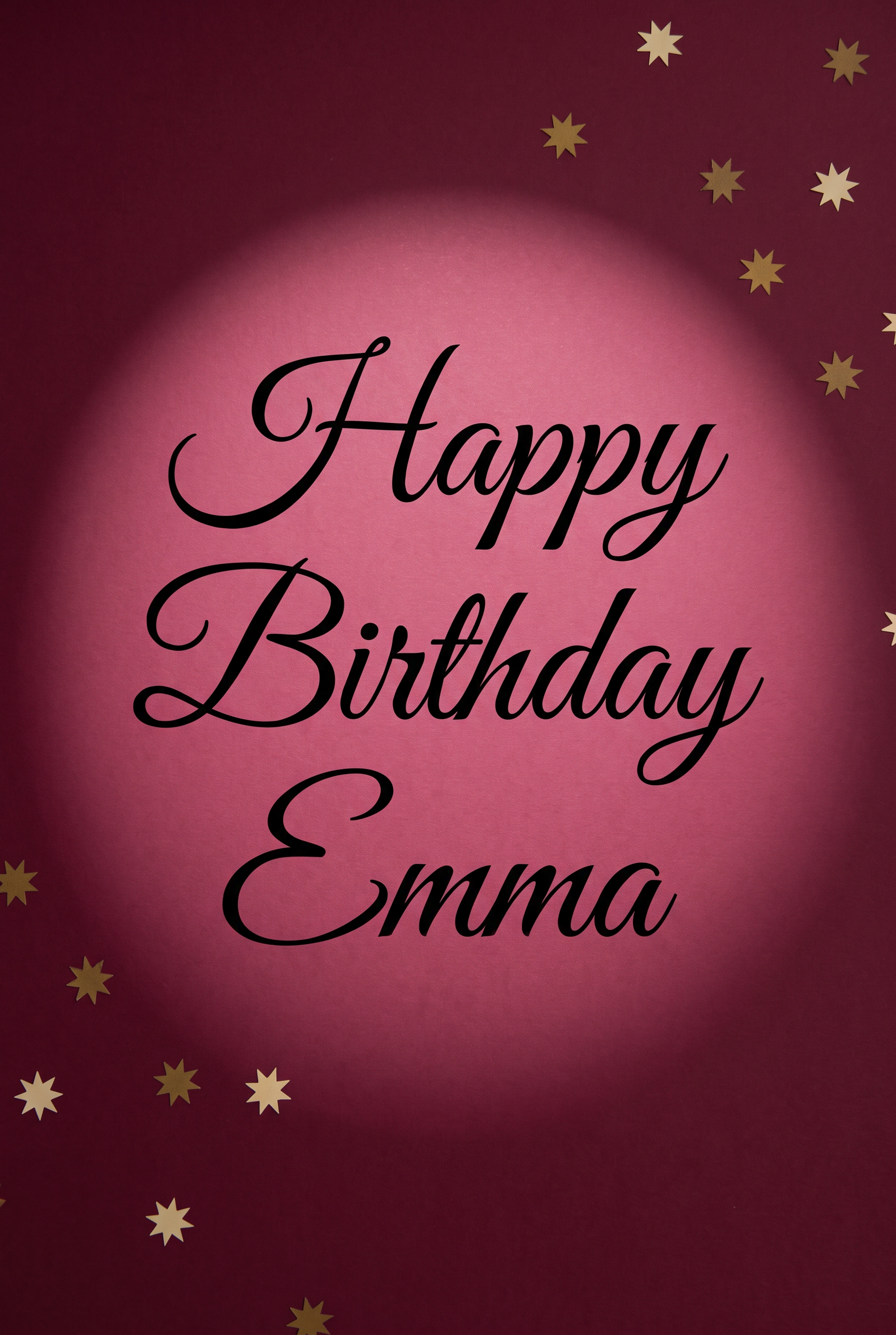 Happy Birthday Calligraphy Font for Posters