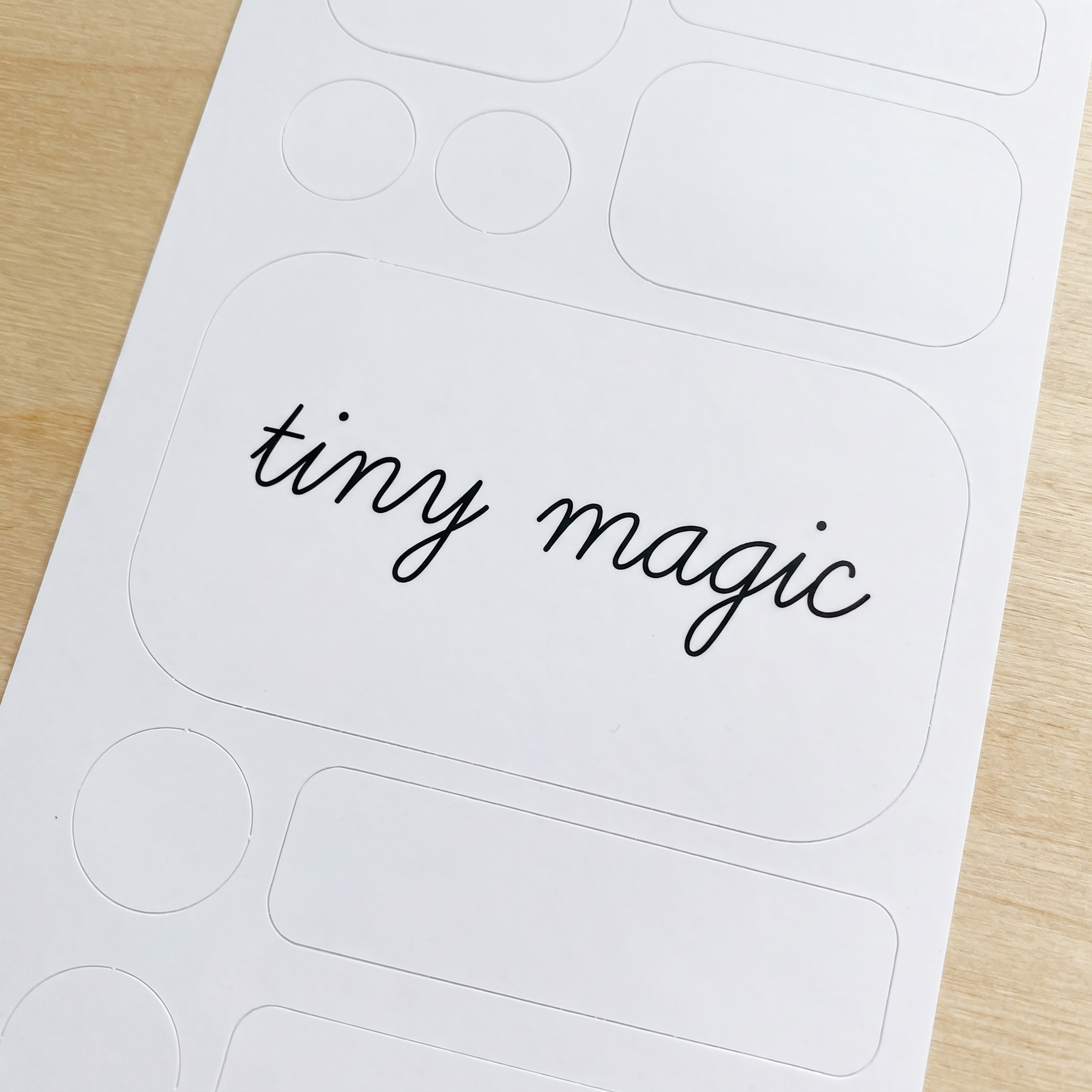 Small Cursive Font for Sticker