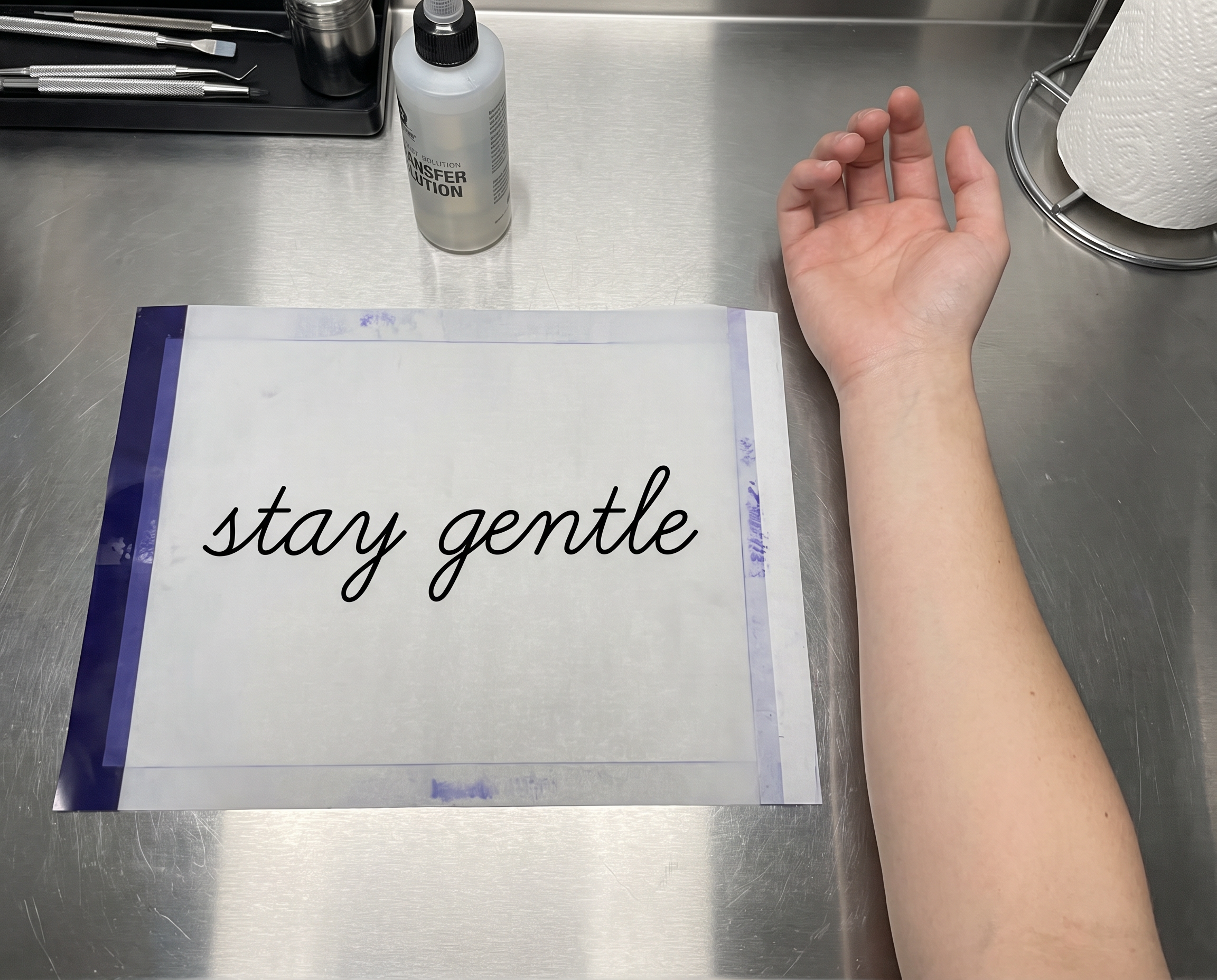Small Cursive Font for Tattoo Stencil