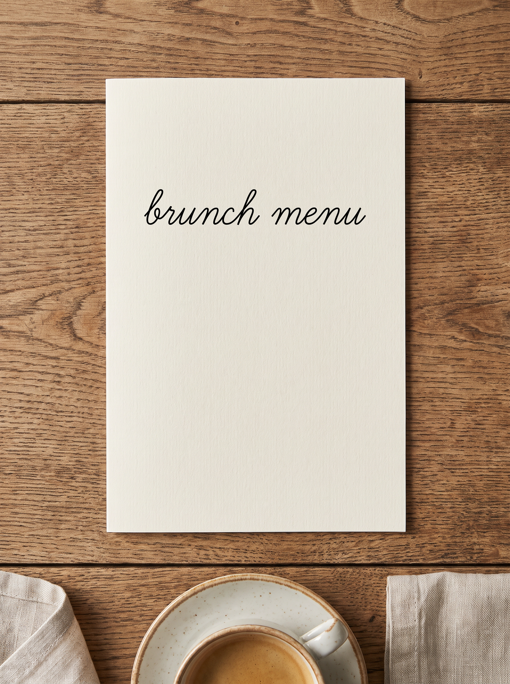 Small Cursive Font for Menu