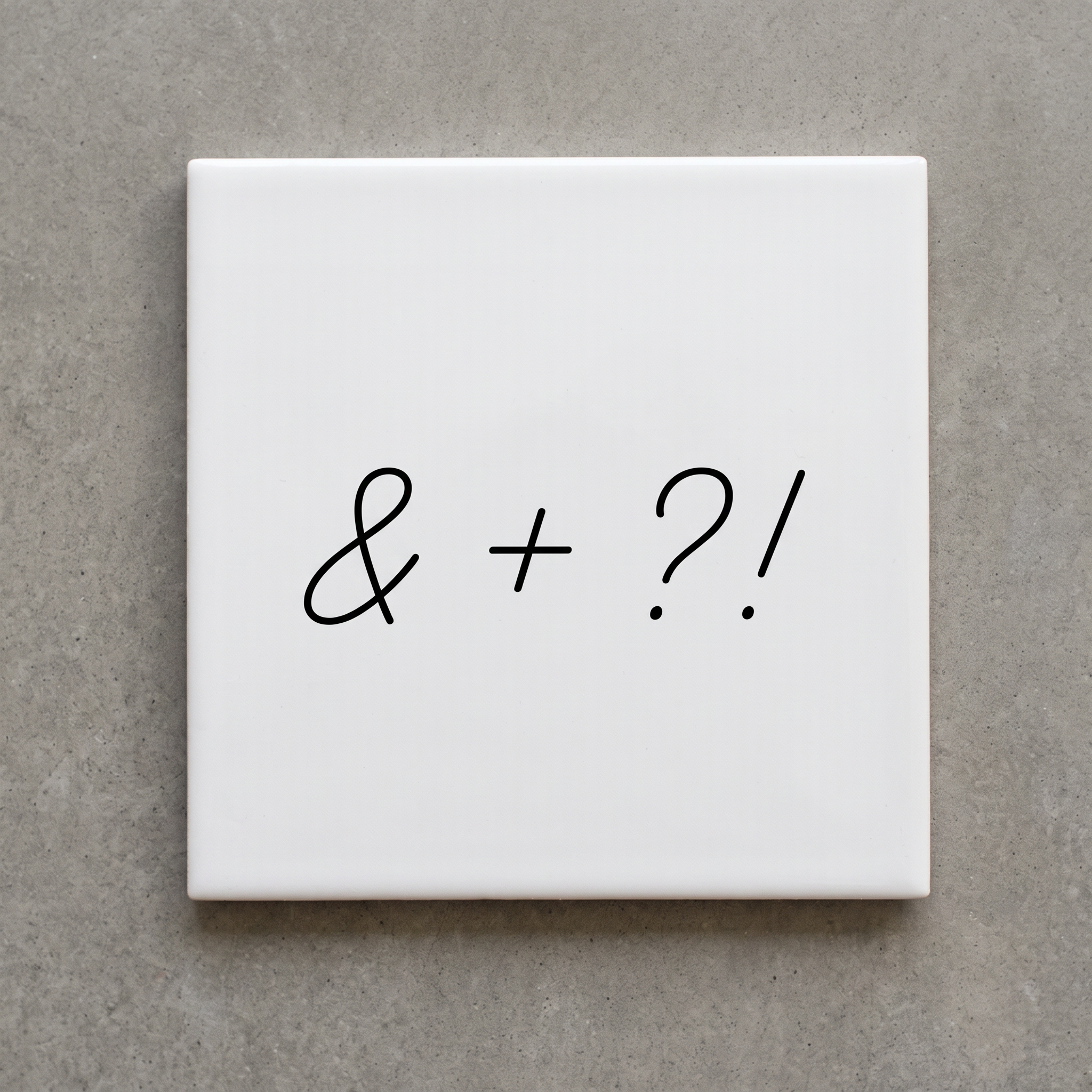 Small Cursive Font for Symbols