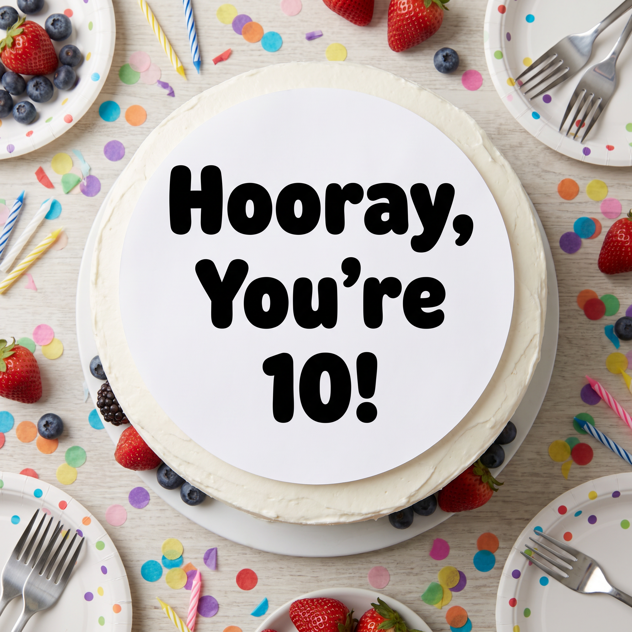 Bubble Font Logo for Happy Birthday