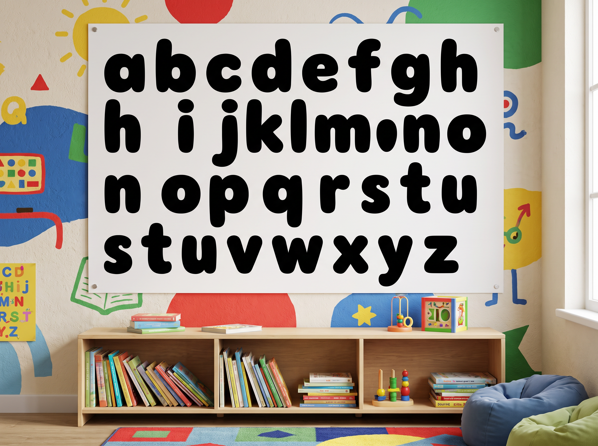 Bubble Font Logo for Alphabet