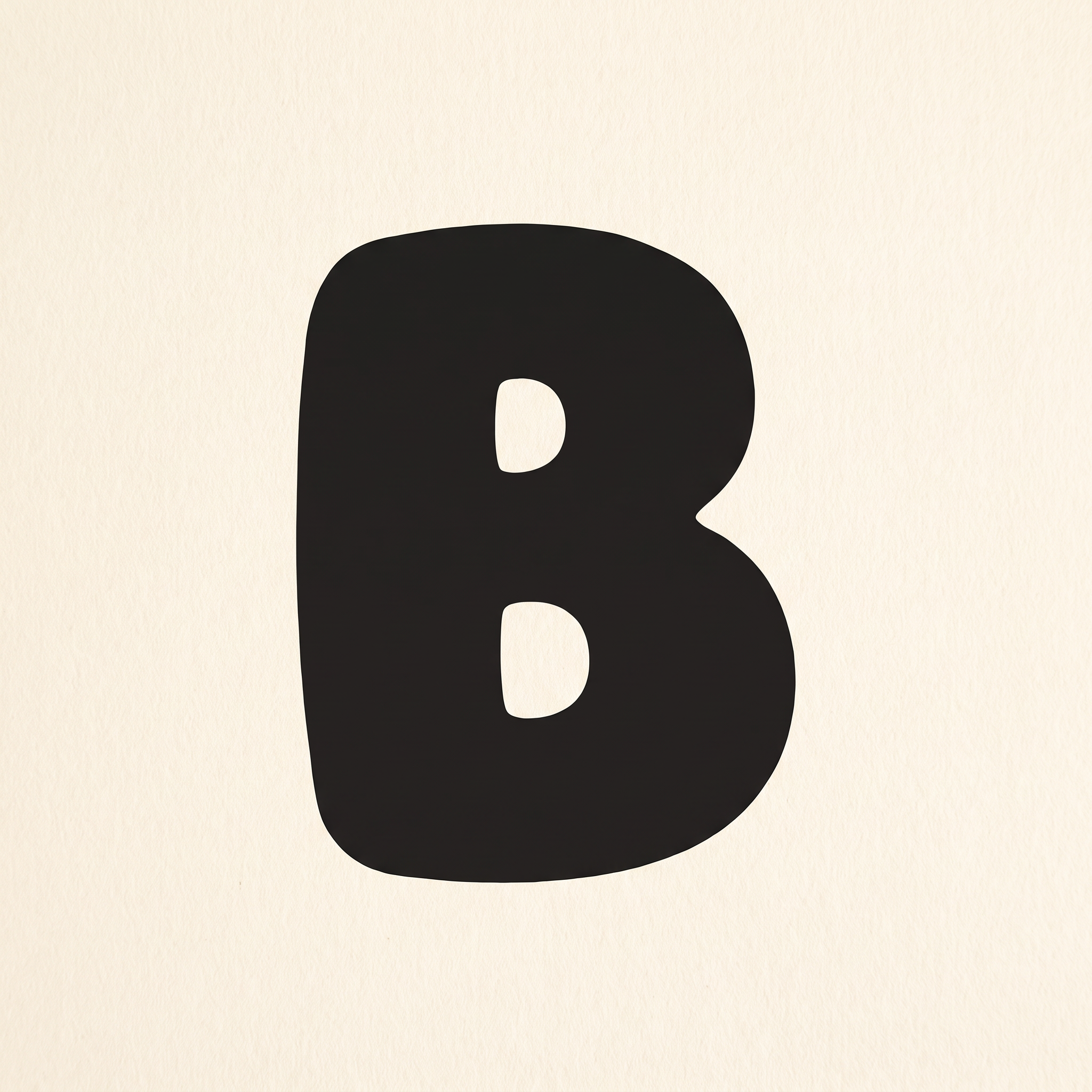 Bubble Font Logo for Letter